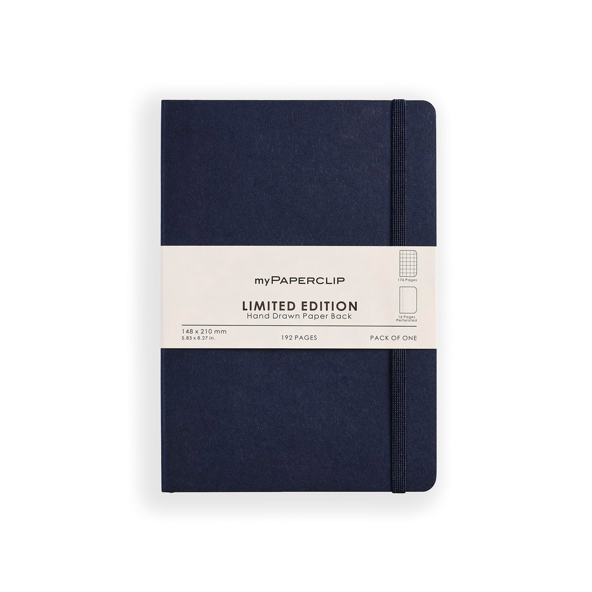 myPAPERCLIP Limited Edition A5 Checks/Square Grid Notebook | 192 Pages, 100 GSM, Soft Cover, A5