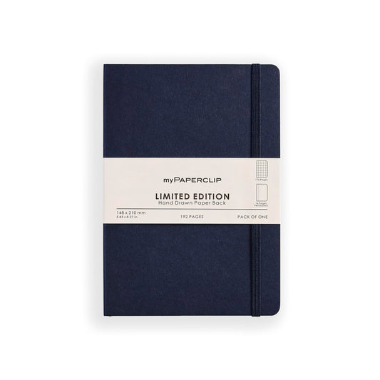 myPAPERCLIP Limited Edition A5 Checks/Square Grid Notebook | 192 Pages, 100 GSM, Soft Cover, A5