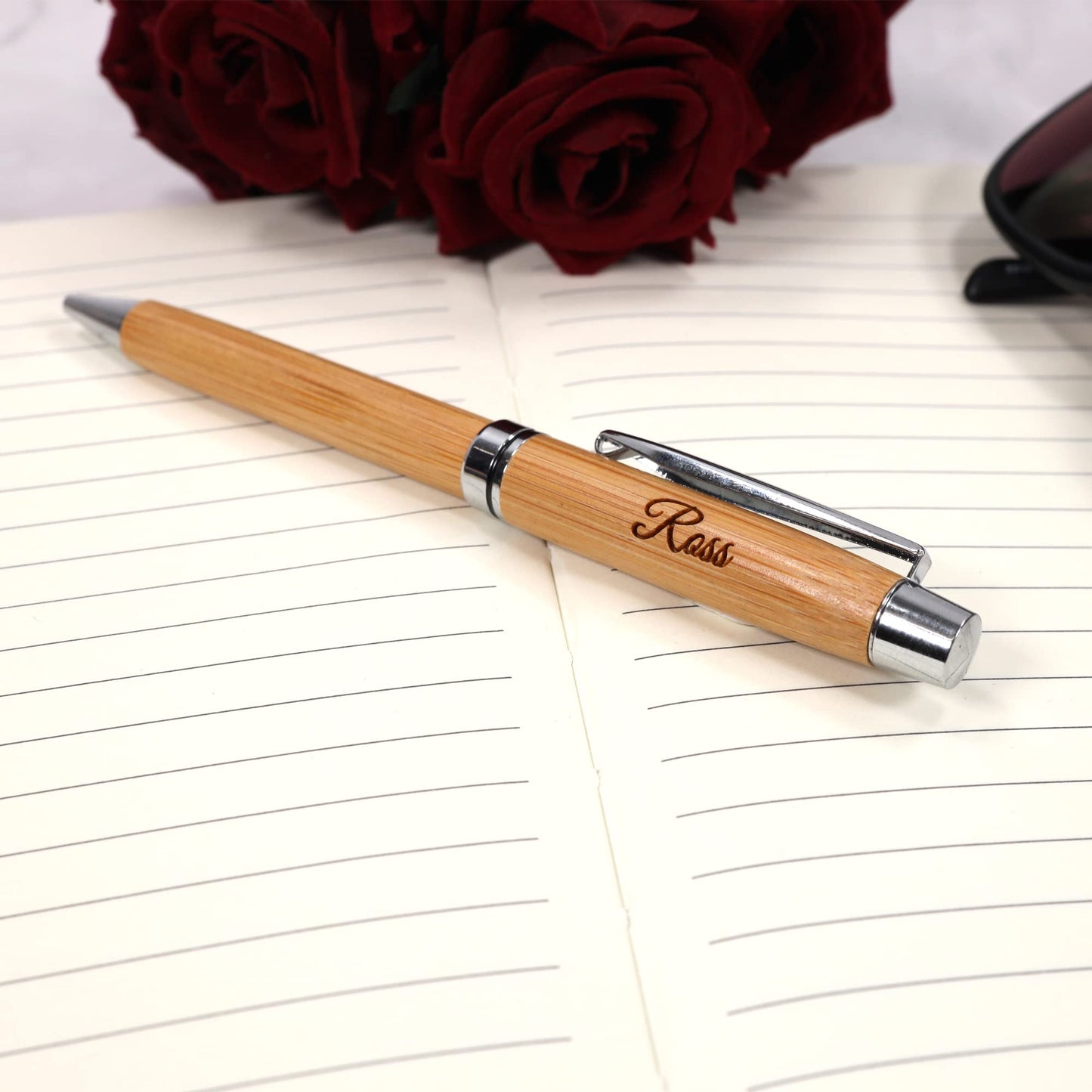 CustomDesign.Shop Personalized Custom Bamboo Eco Pen + Gift Box | Design A Truly Unique Present |