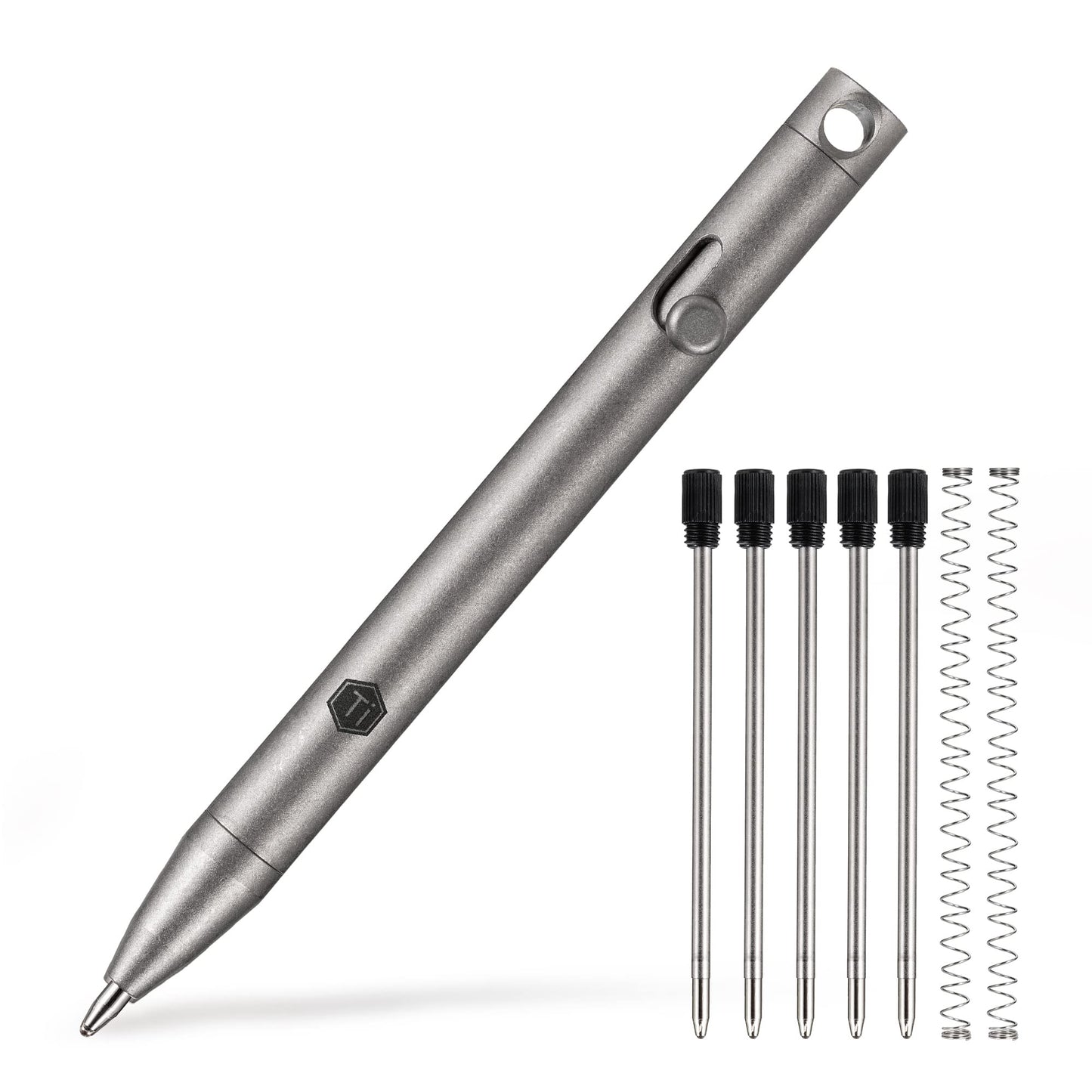 KeyUnity KP00 Titanium Bolt Action Fine Point Pen for Everyday Carry