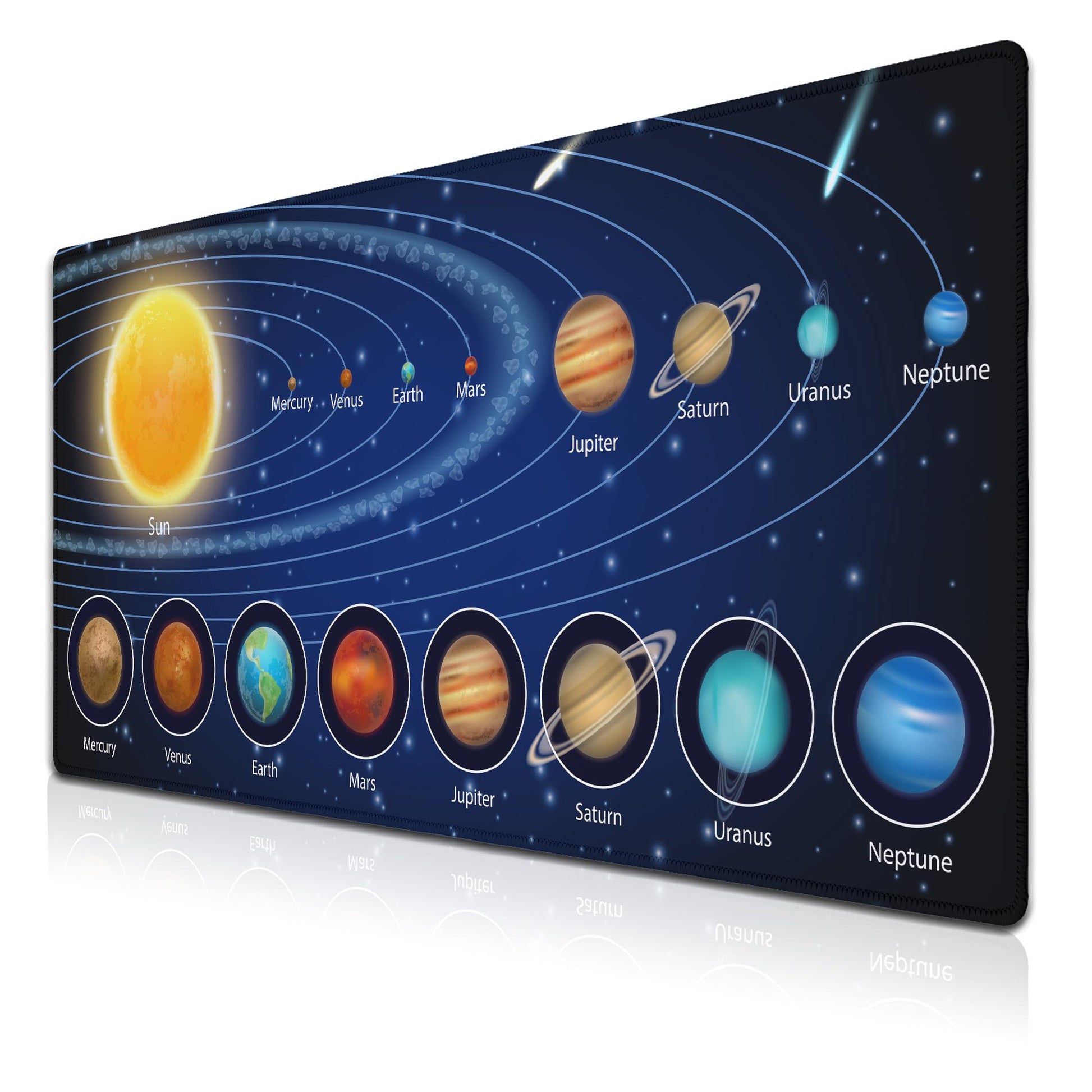 Samgula Biggest Mouse Pad - Yellow Pc Desk Mat, 900X400mm Waterproof Non-Slip Rubber Base, 35.4" X