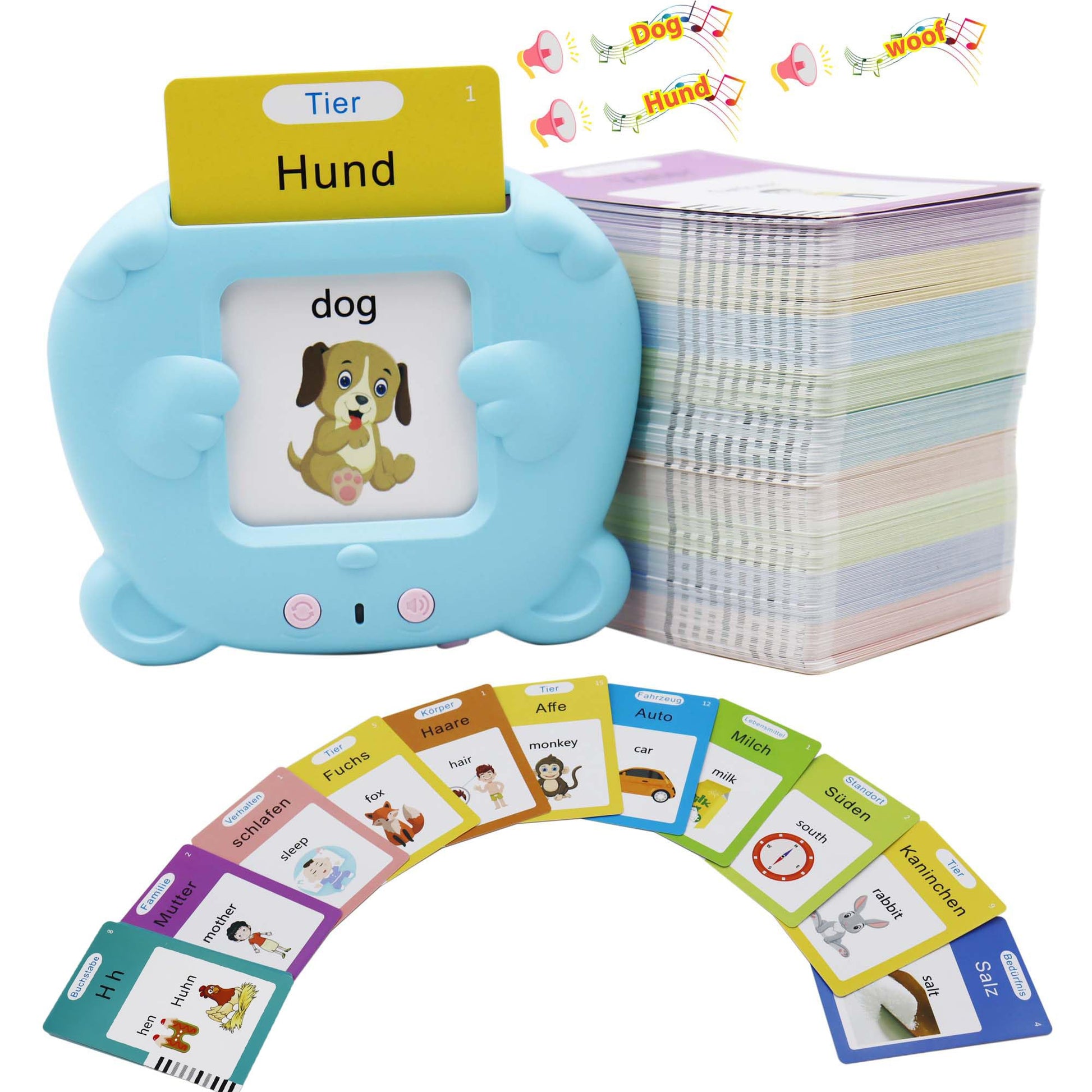 MAYAPHILOS German and English Bilingual Pocket Speech with 510 Sight Words