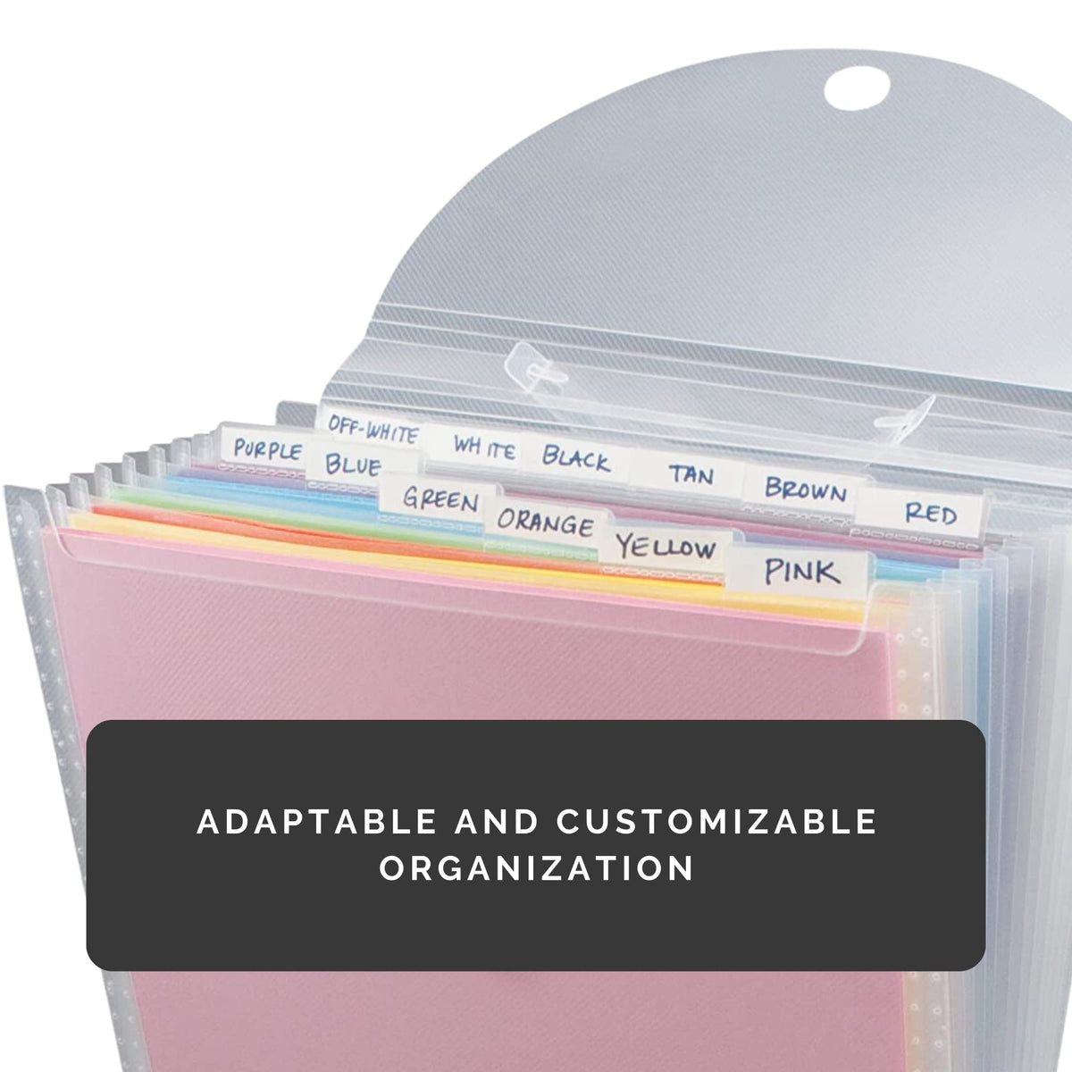 Advantus Expandable Paper Organizer, Accordion File Organizer, Important Document Holder, Clear