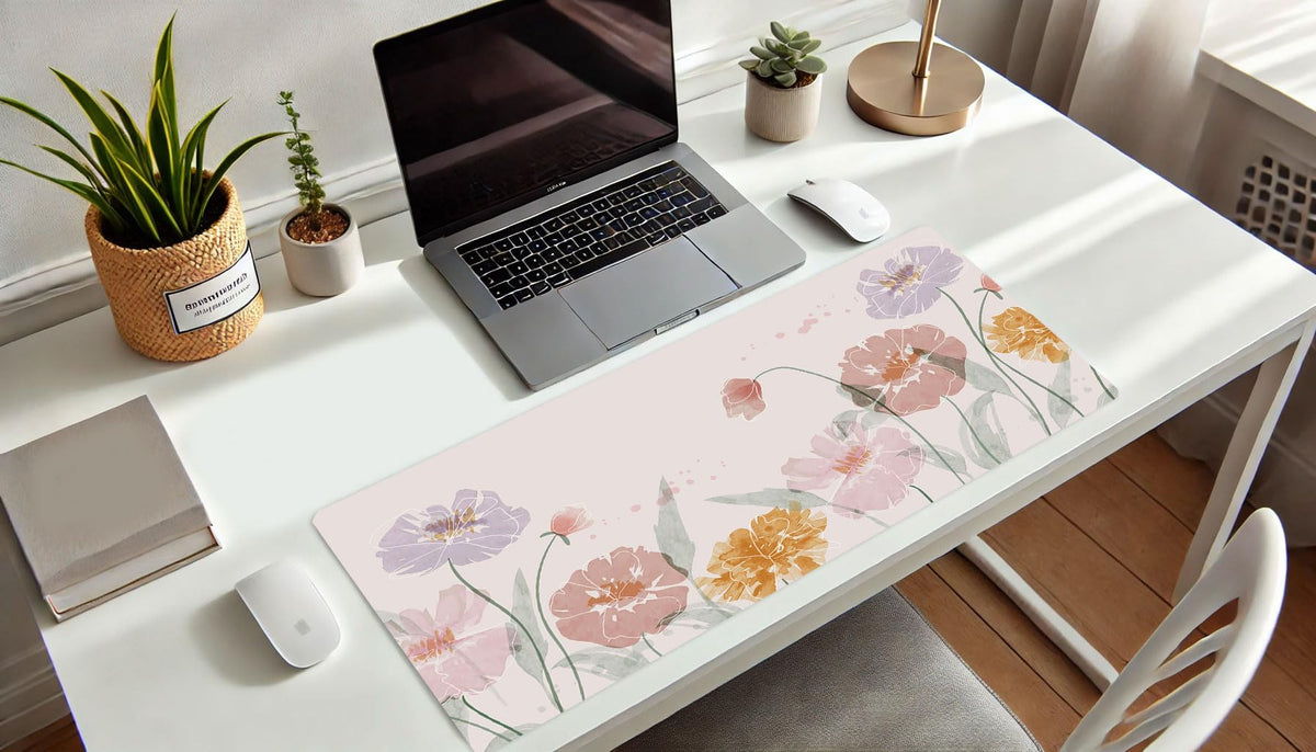 French KOKO Desk Mat, Large Desk Pad Large Mouse Pad Cute Big Desk Pad XXL Extended Gaming Mouse