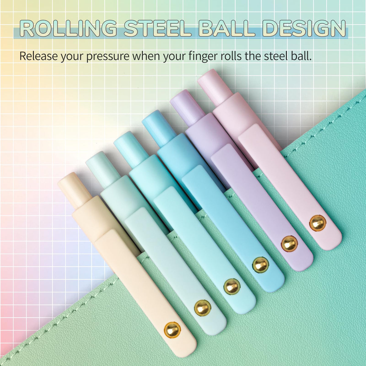 YOXMJDB Gel Pens, 12 Pcs Fine Point Smooth Writing Pens Cute Pens for Women, High-End Series 0.5mm