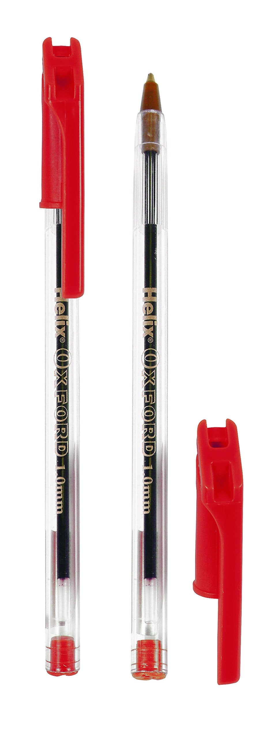 Helix Oxford Ballpoint Pens (Pack of 6 in Assorted Colours)