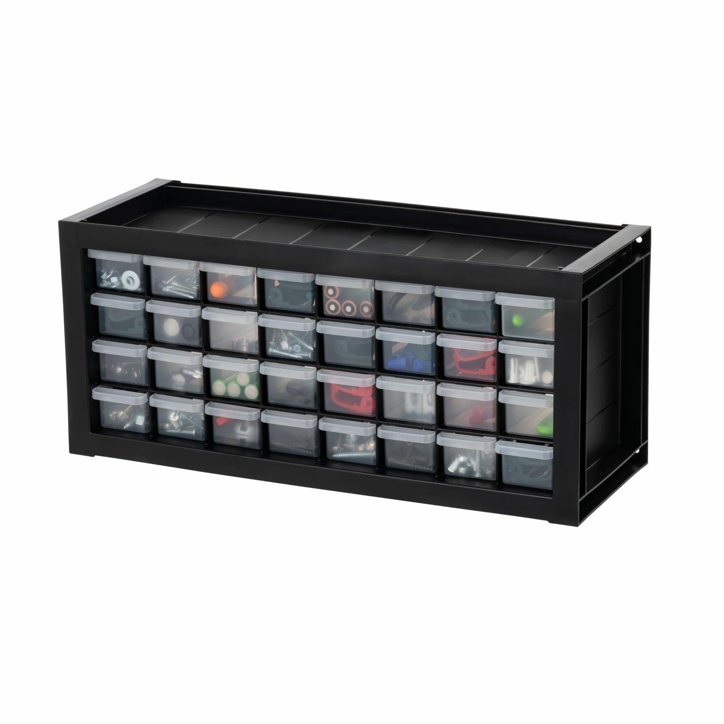 IRIS USA 32-Drawer Tool Organizer, Nuts & Bolts, Small Parts, Black