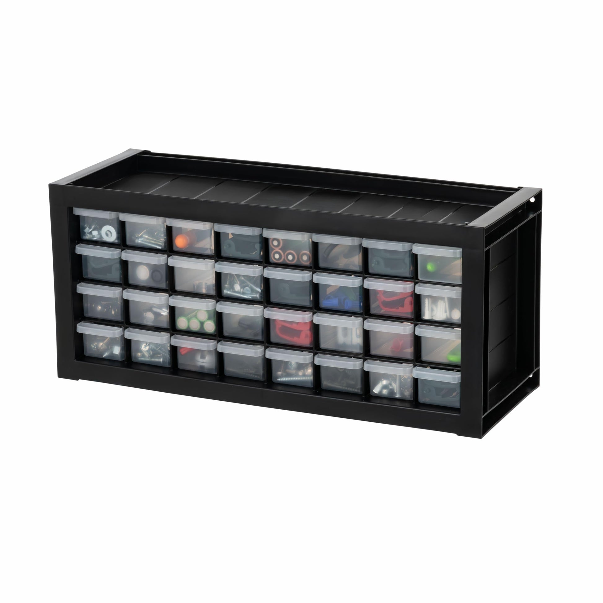 IRIS USA 32-Drawer Tool Organizer, Nuts & Bolts, Small Parts, Black