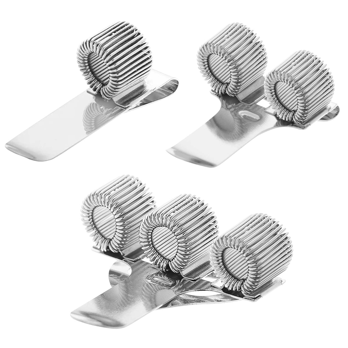 Janrax Double Hole Metal Pen Holder with Pocket Clip - Doctors, Nurse, Uniform etc