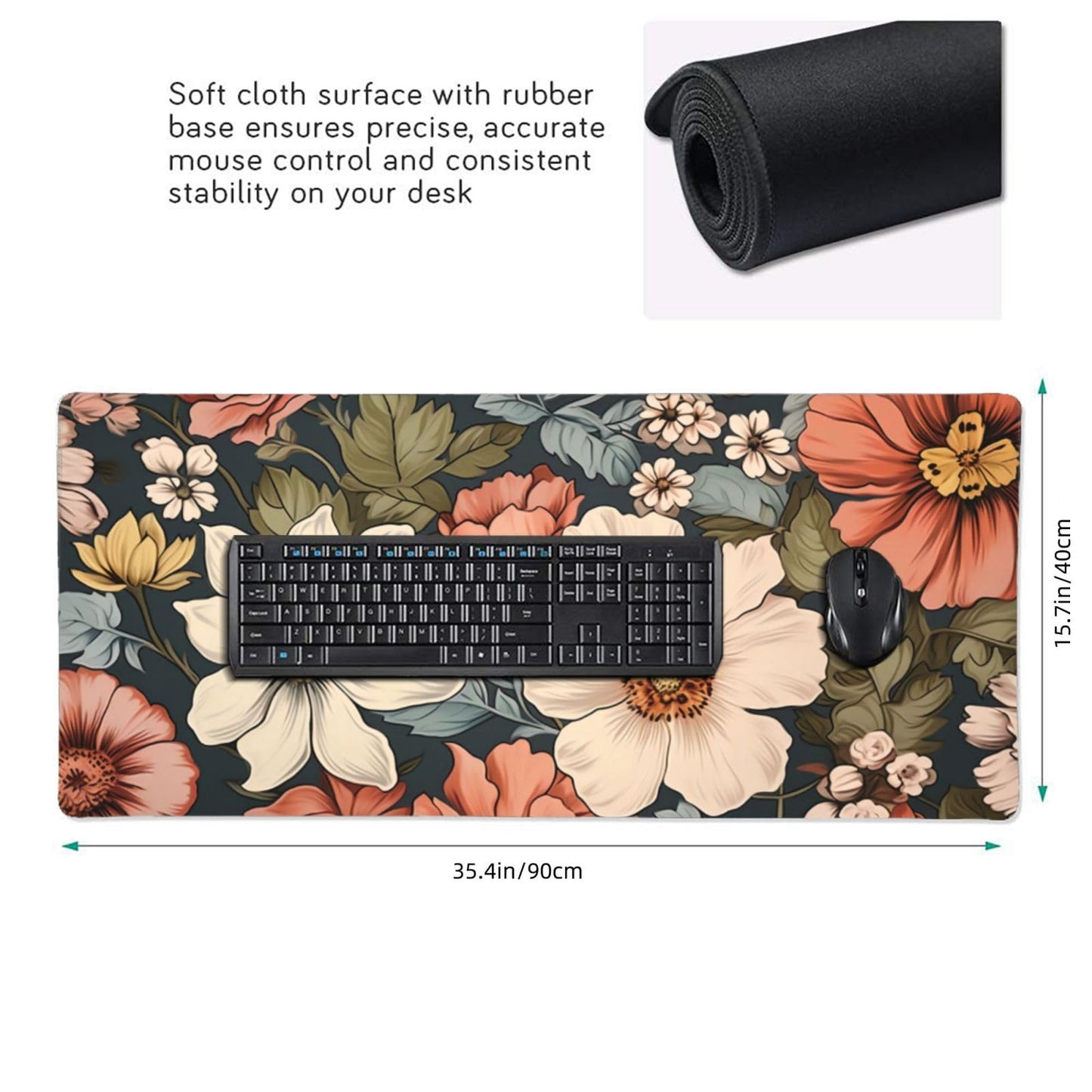 35.4 x 15.7 in, Waterproof XXL Large Mouse Pad for Desk, Extended Keyboard Mouse Mat for Computer