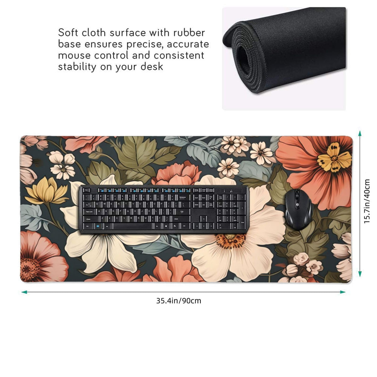 35.4 x 15.7 in, Waterproof XXL Large Mouse Pad for Desk, Extended Keyboard Mouse Mat for Computer
