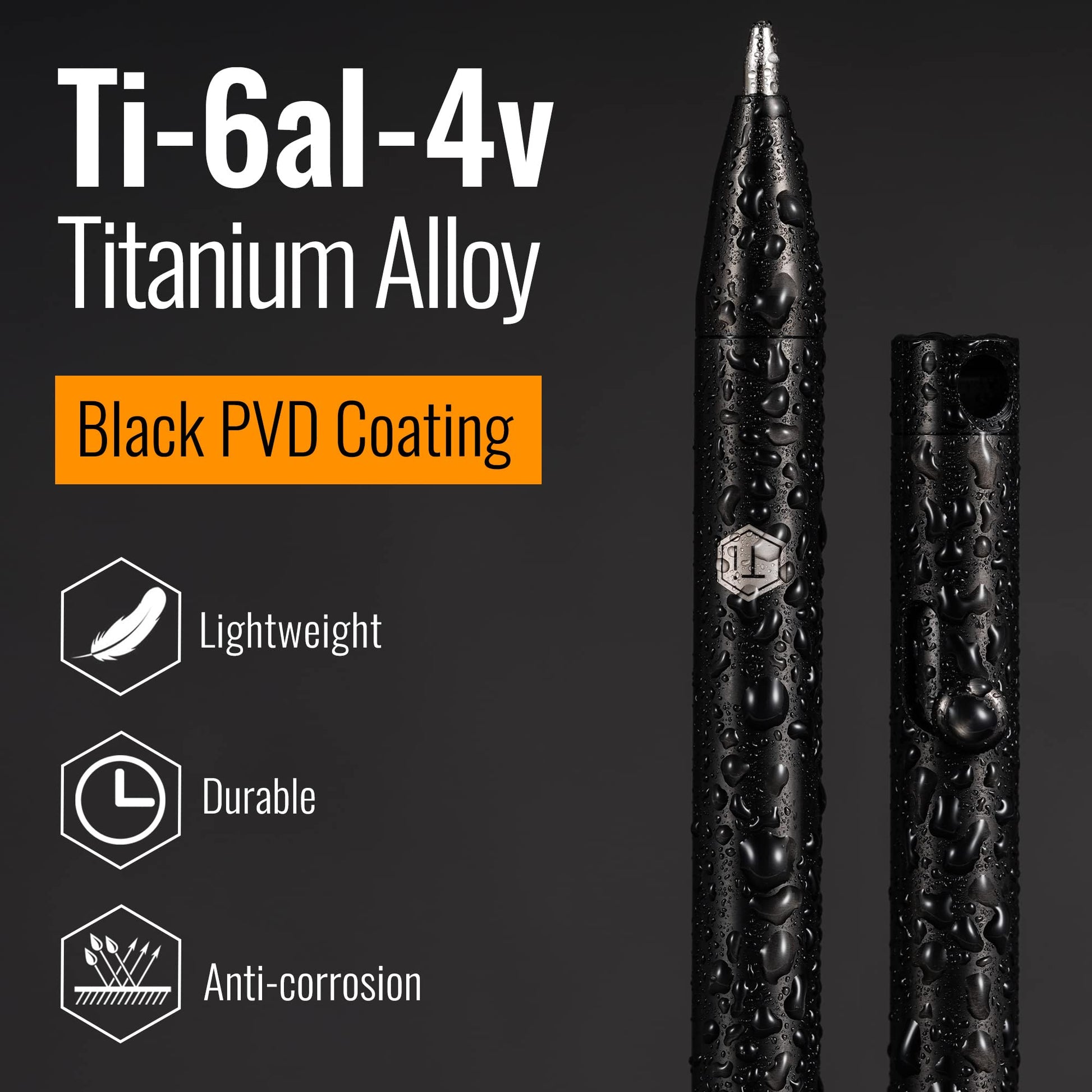 KeyUnity KP00 Titanium Bolt Action Fine Point Pen for Everyday Carry