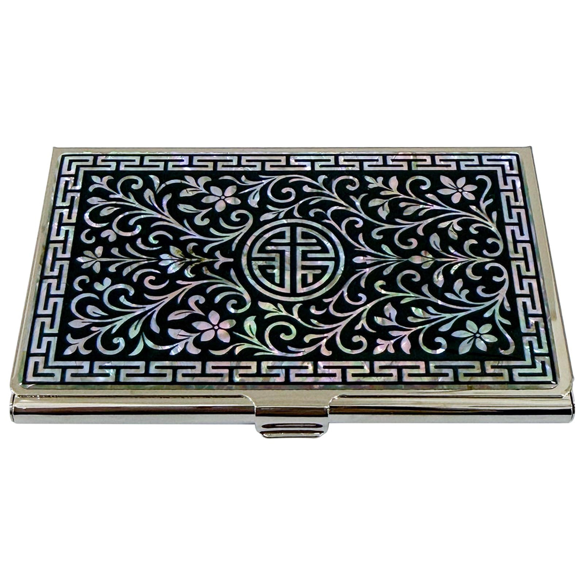 Nacreh Mother of Pearl Business Card Case Credit Id Name Holder Travel Wallet Art Painting Design