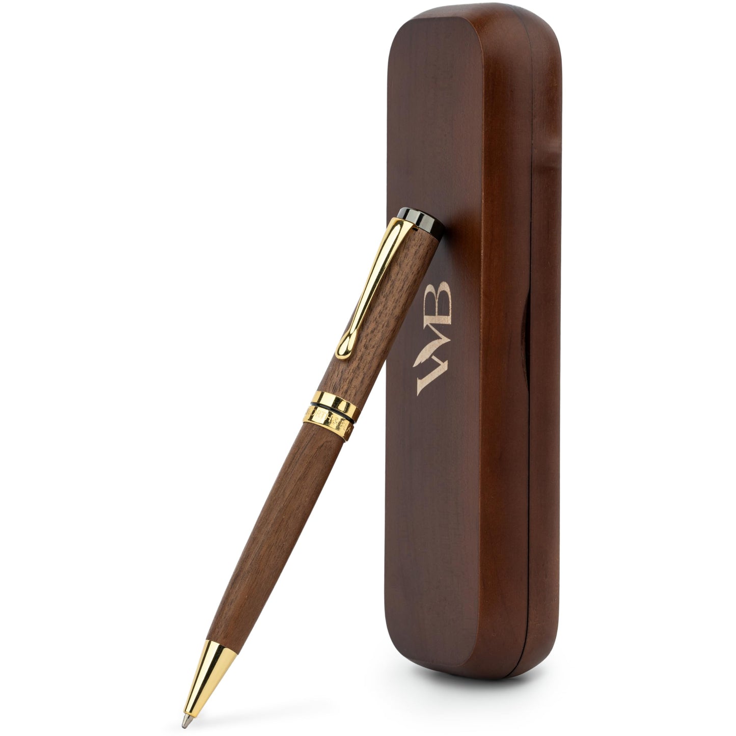 Wordsworth & Black Luxury Refillable Bamboo Wood Ballpoint Pen for Writing