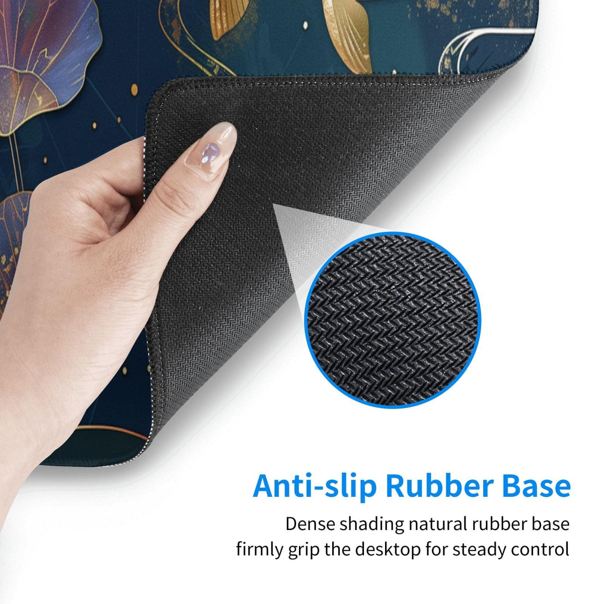 Gaming Mouse Pad Desk Pad,Extended Big Mouse Pad,31.5x11.8 Inch Long Computer Keyboard Mouse Mat