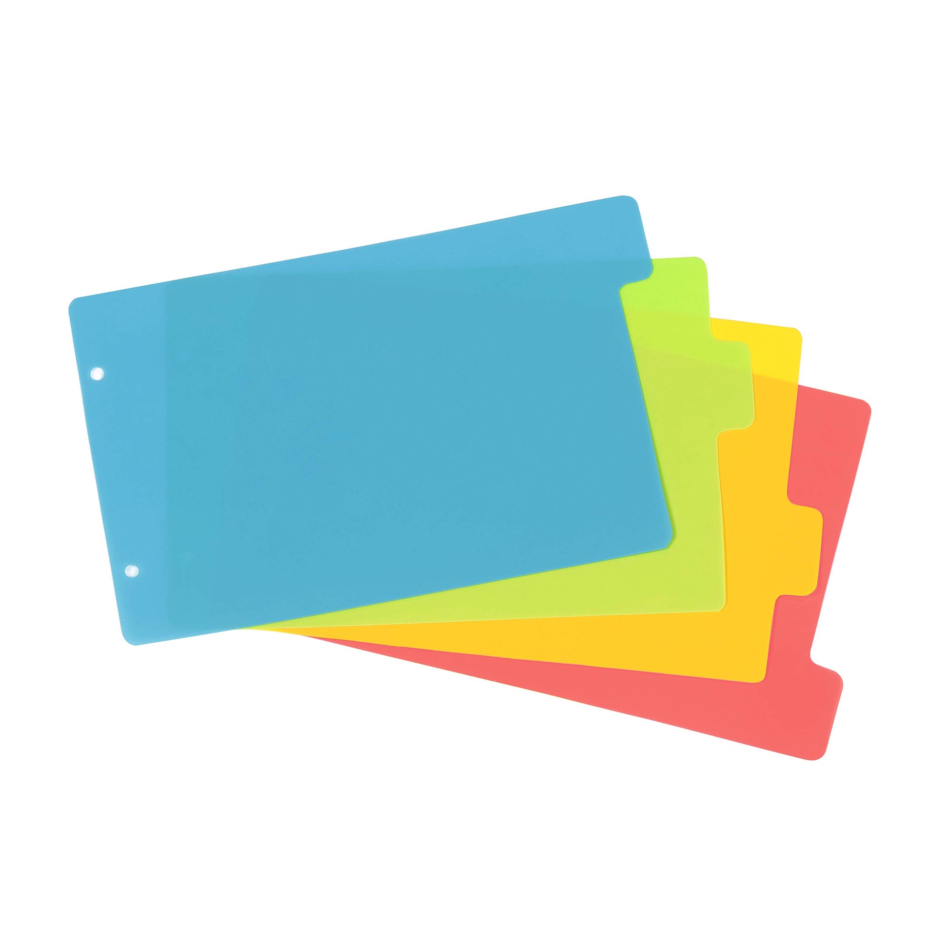 Viquel - Dividers for Index Cards 14.8 x 23.5 cm in Plastic - Dividers neon Colours