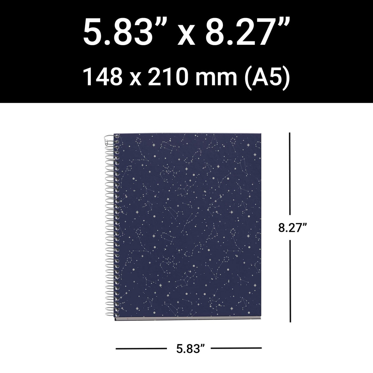 Miquel Rius M Fashion 4 Subject Notebook, Lined A5-8.27" x 5.83" 120 Sheets Heavyweight Paper