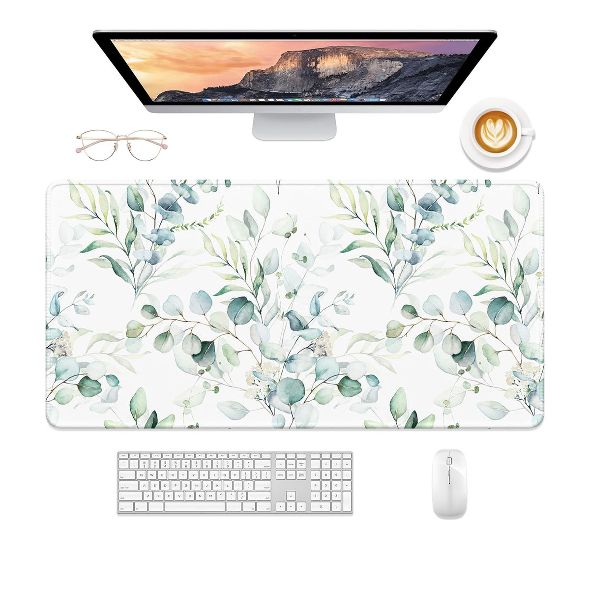 Desk Mat, 32" x 16" XXL Extended Large Gaming Mouse Pad, Desktop Decor Desk Pad, Cute Men Women
