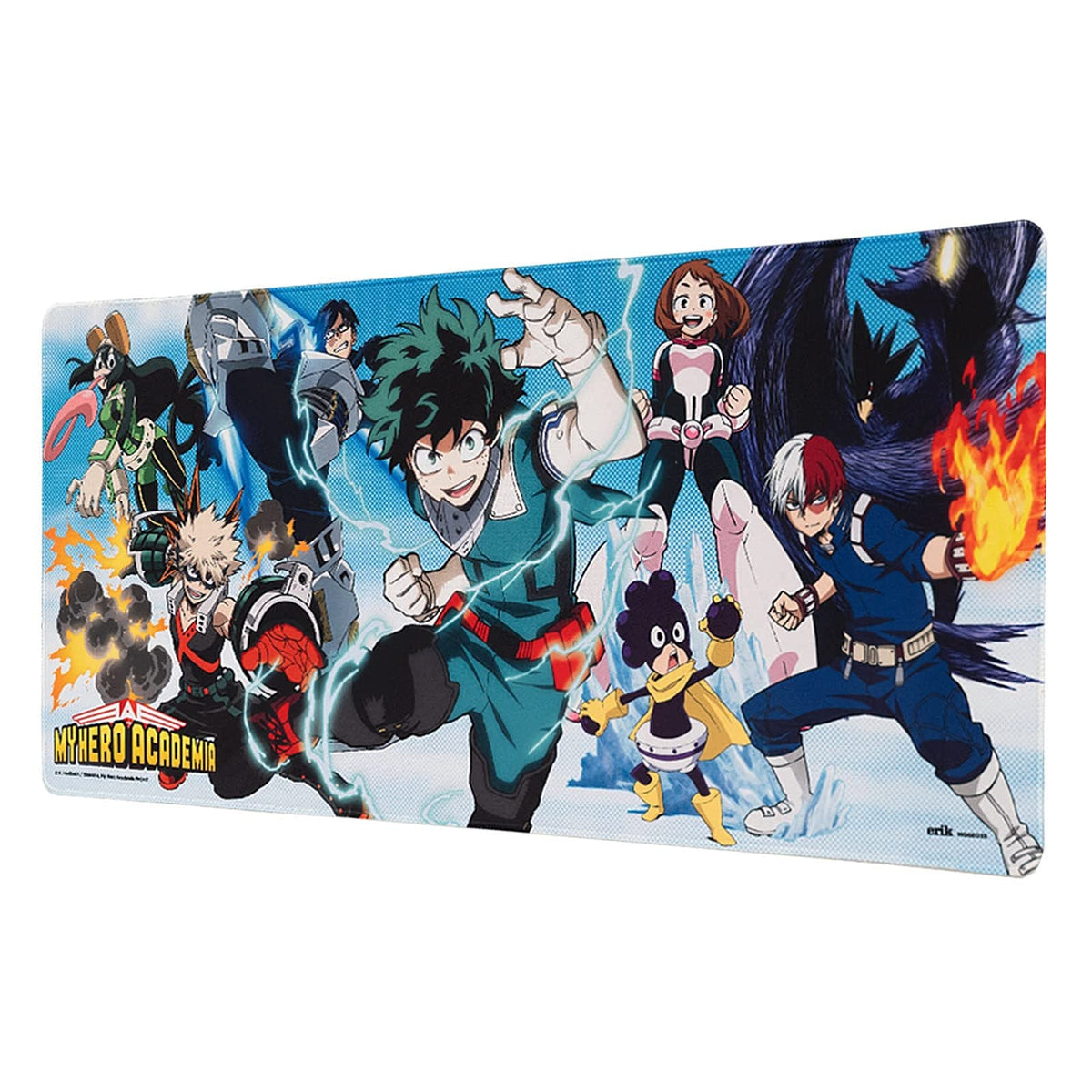 Erik Official My Hero Academia XXL Mouse Mat - Desk Pad - 31.5" x 13.78" Non-Slip Rubber Base Mouse