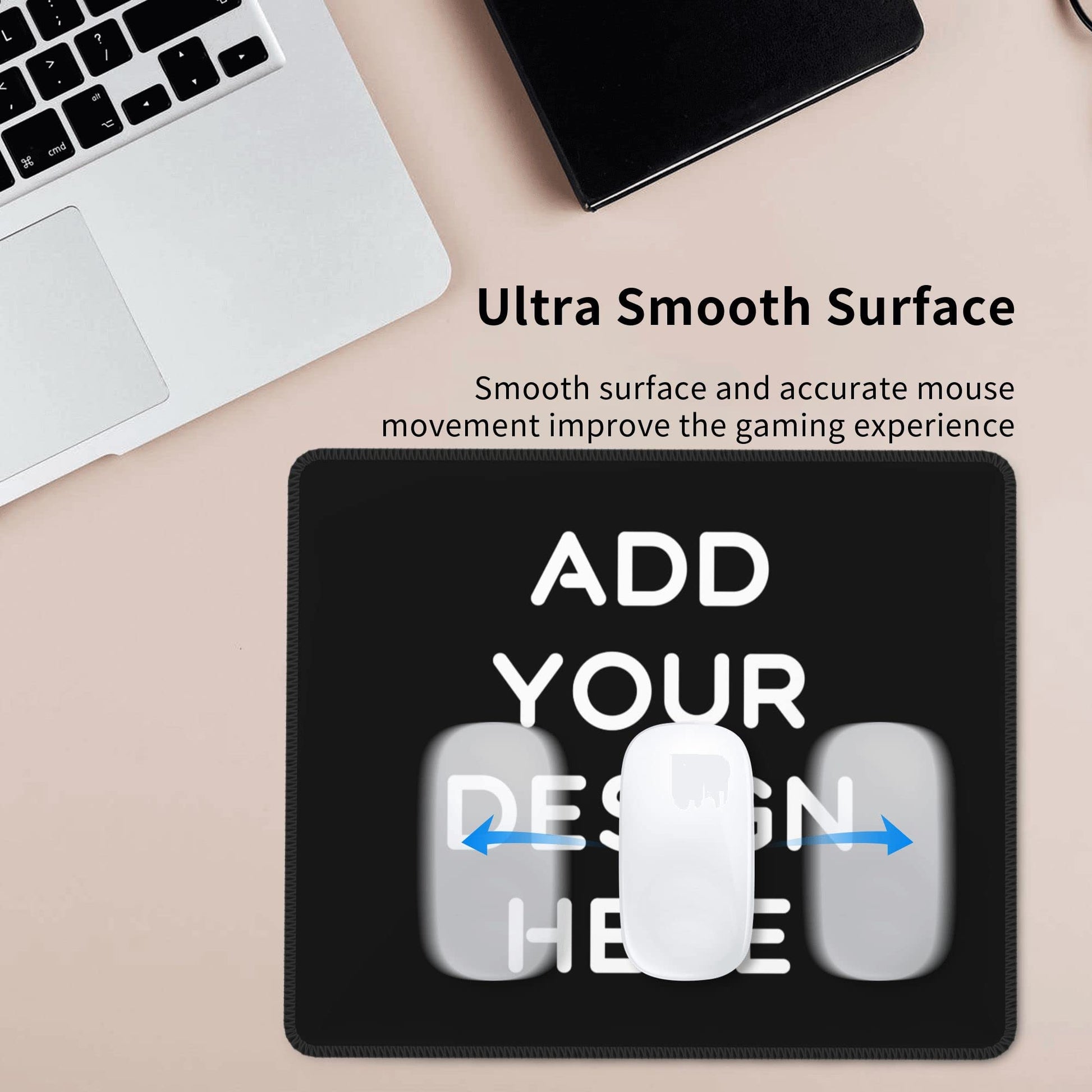 OHORTEB Custom Mouse Pad with Photo, Personalized Image Text Laptop Desk Mat, Customized Non-Slip