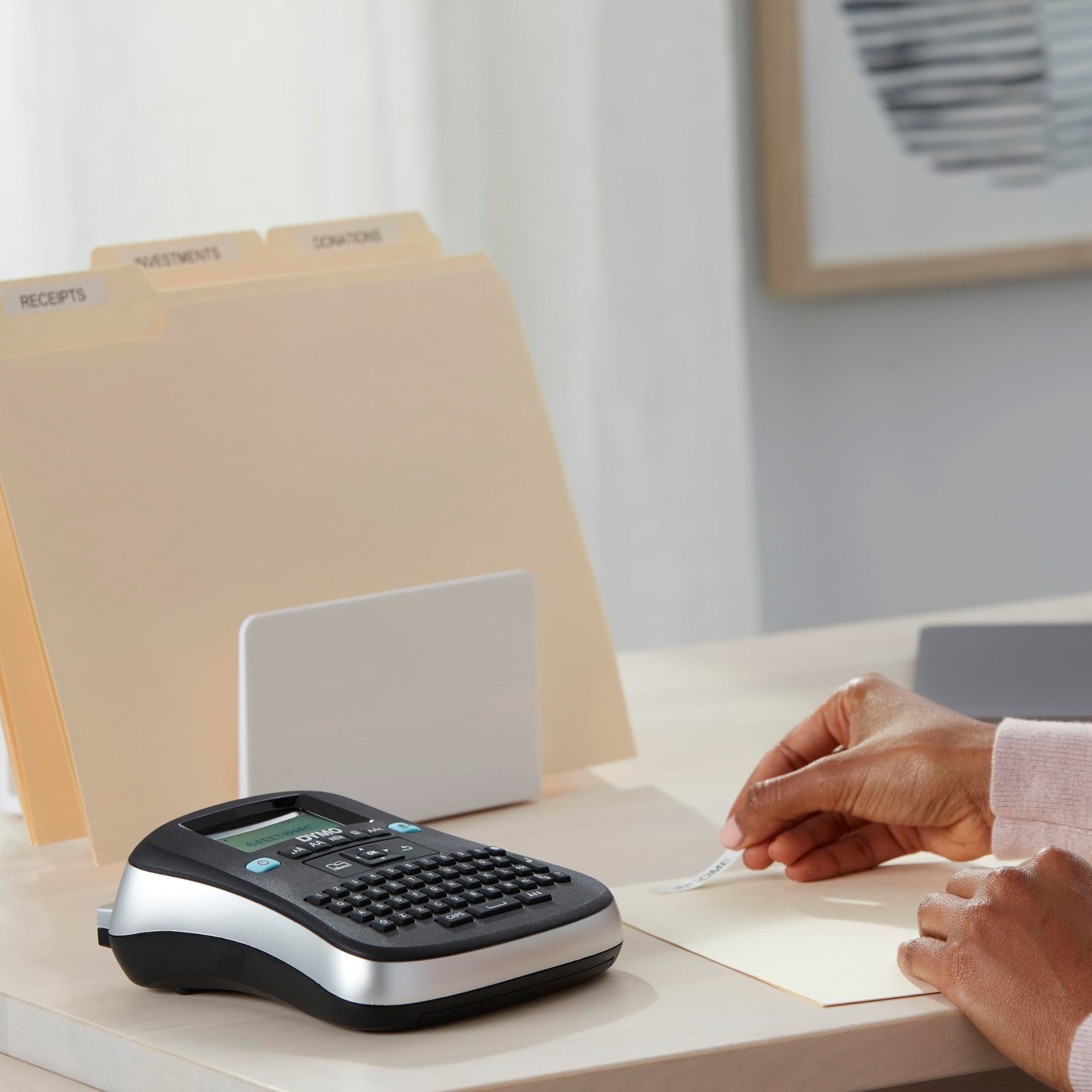 DYMO Desktop Label Maker | LabelManager 210D All-Purpose Portable Label Maker, Easy-to-Use