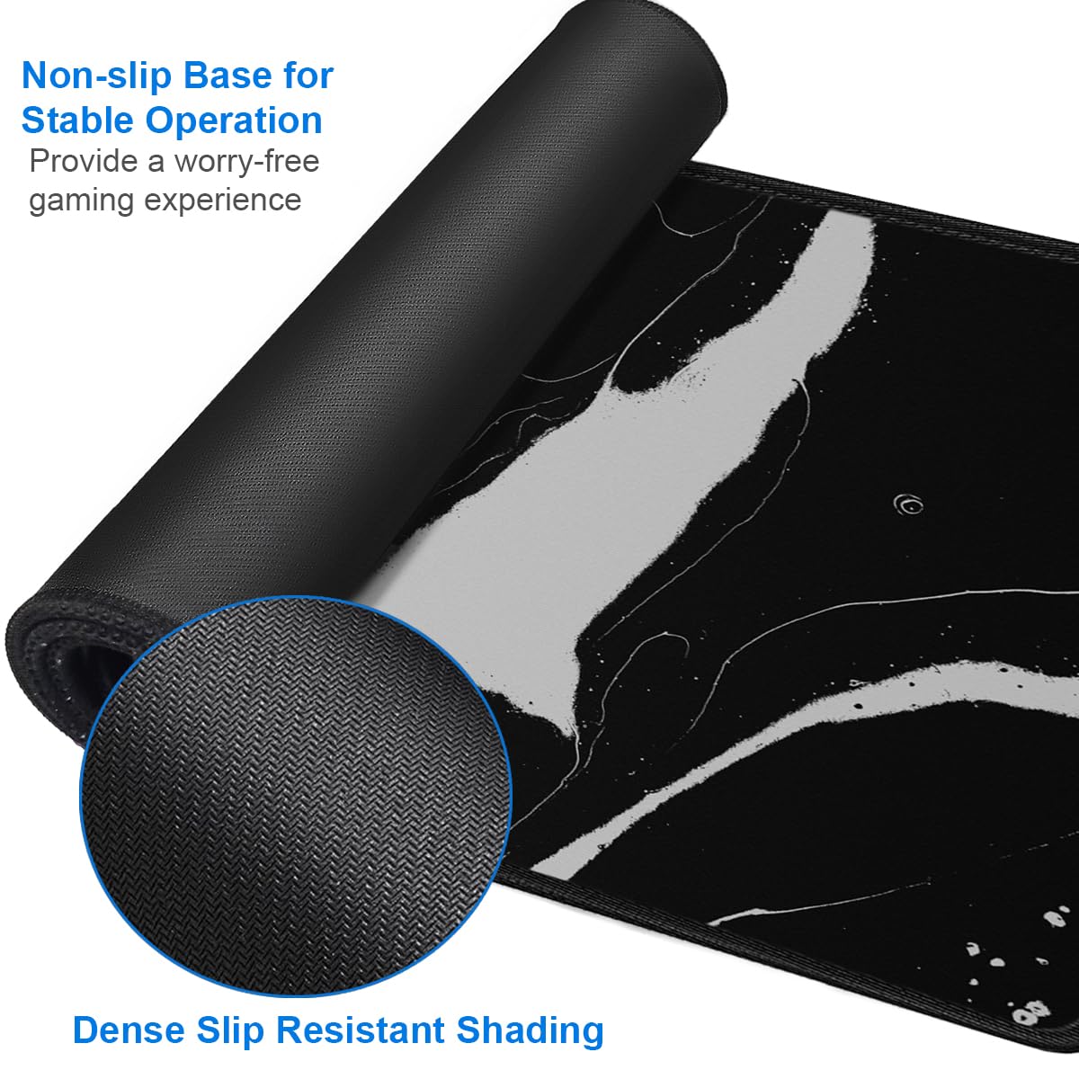 Large Mouse Pad, 31.5x15.7 inch Large Extended Computer Keyboard Mouse Mat, Water Resist Non-Slip