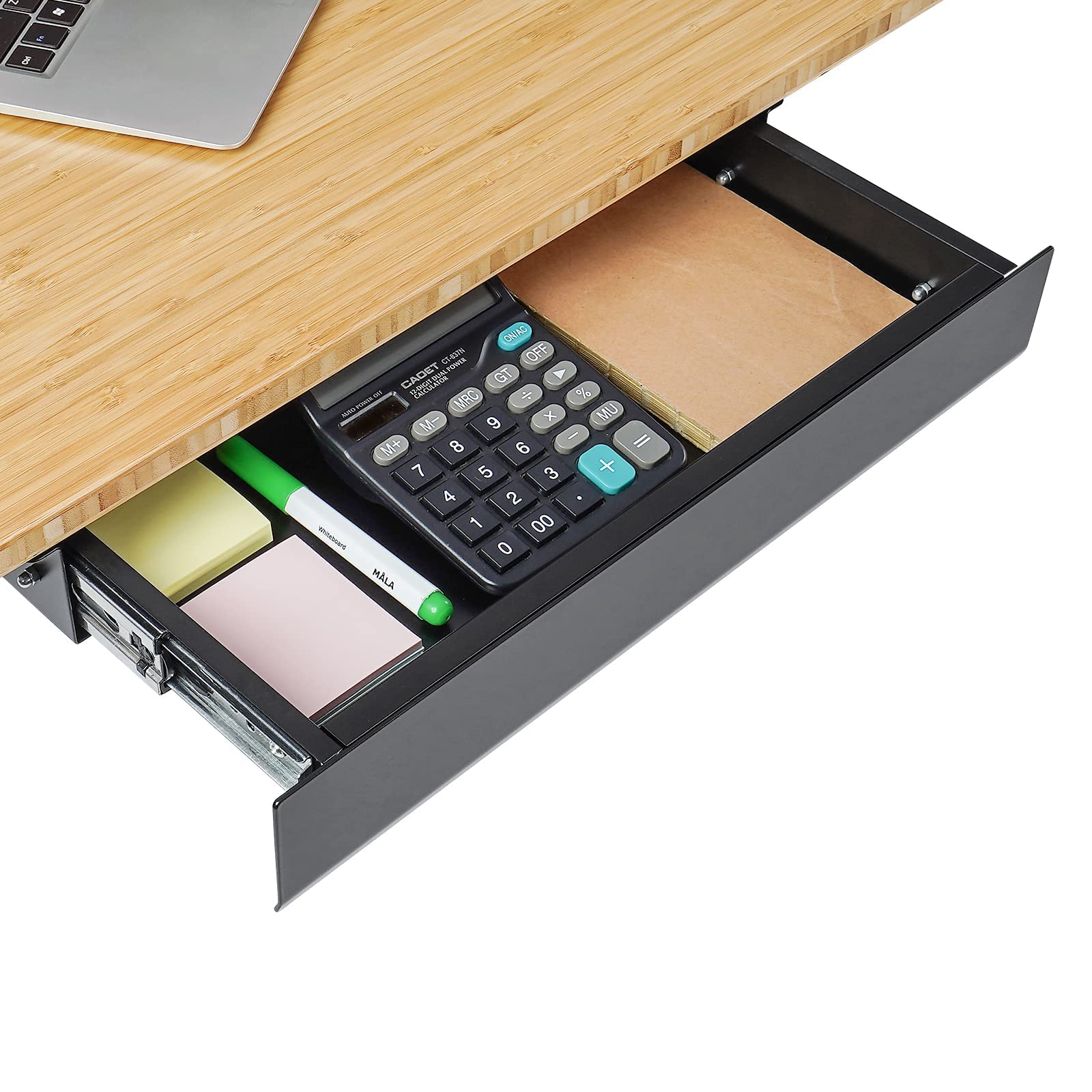 FLEXISPOT Under Desk Drawer, Steel Drawer for Desk Slide-out, Under table Mounted Drawer, Standing
