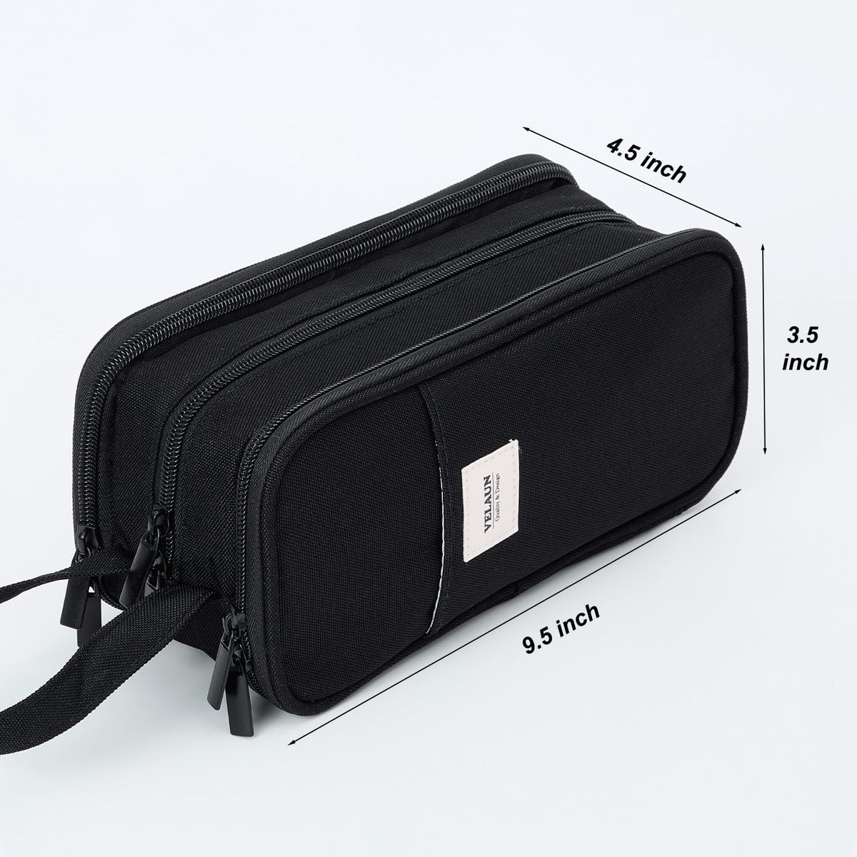 VELAUN Pencil Case Pouch, Large Capacity Pencil Box Bag, Aesthetic Pen Organizer for School