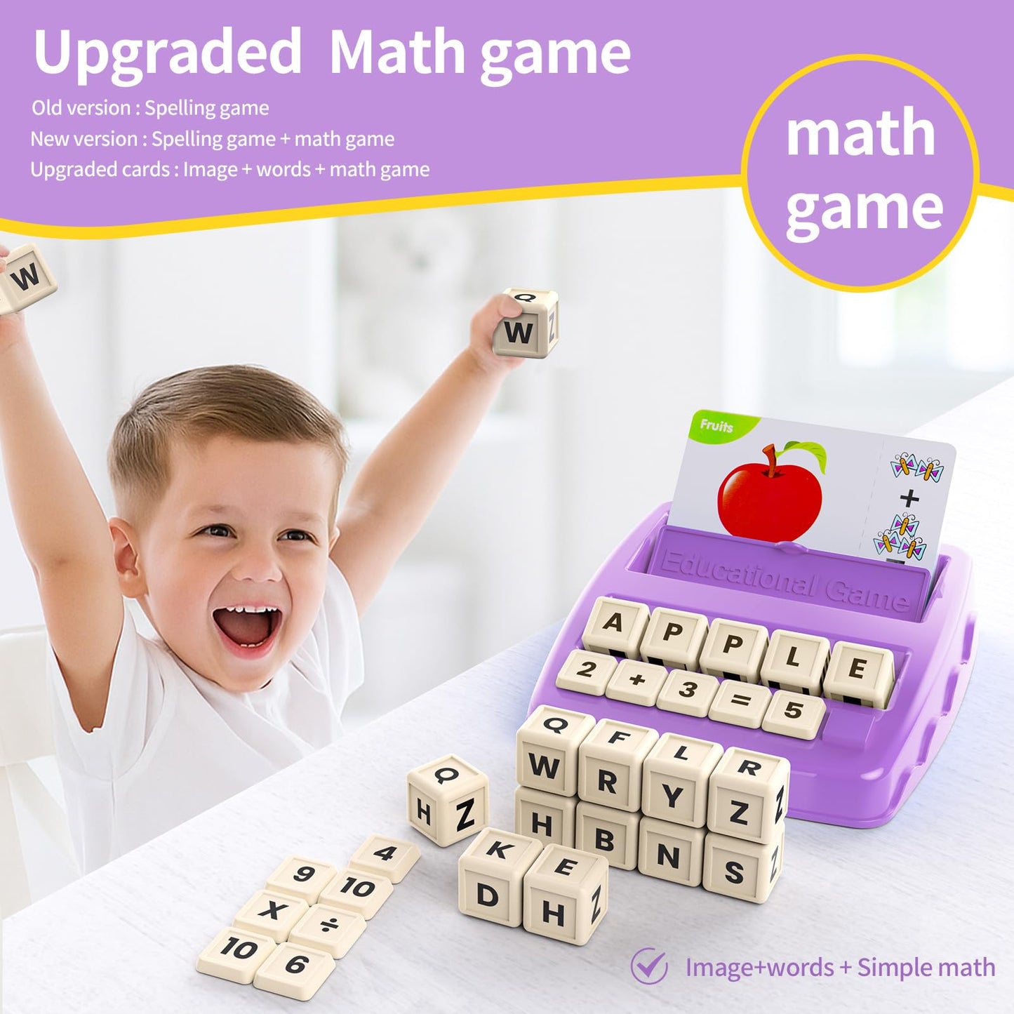 Matching Letter Games for Kids Ages 4-8,Learning & Education Toys for Preschool Boys Girls
