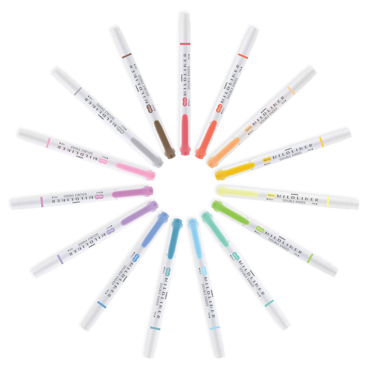 Zebra Pen MILDLINER No Bleed Highlighter, Summer Green, Dual Tip, 12-Pack