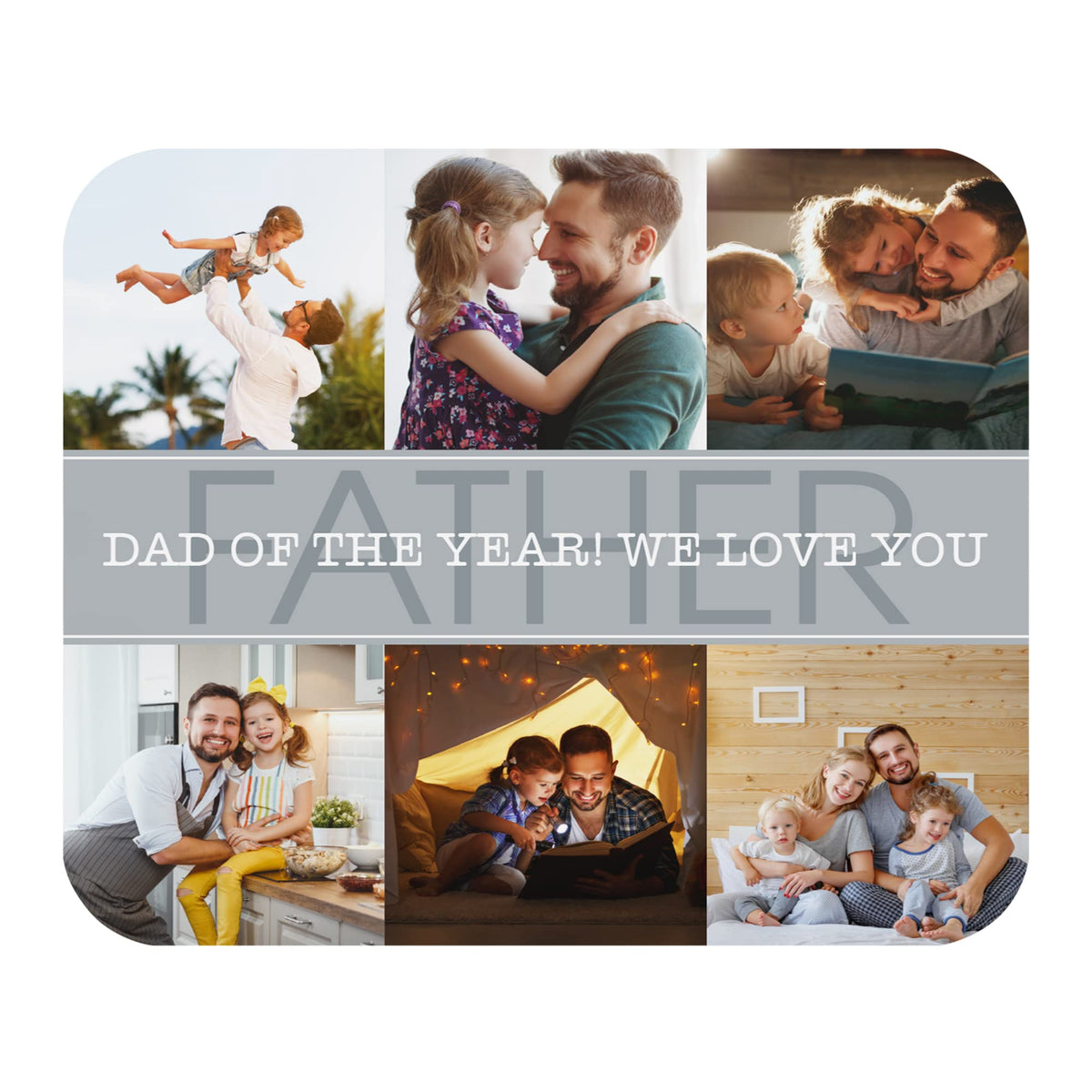 Let's Make Memories Personalized Family Rules Mouse Pad - for Father's Day - for Dad - for Him