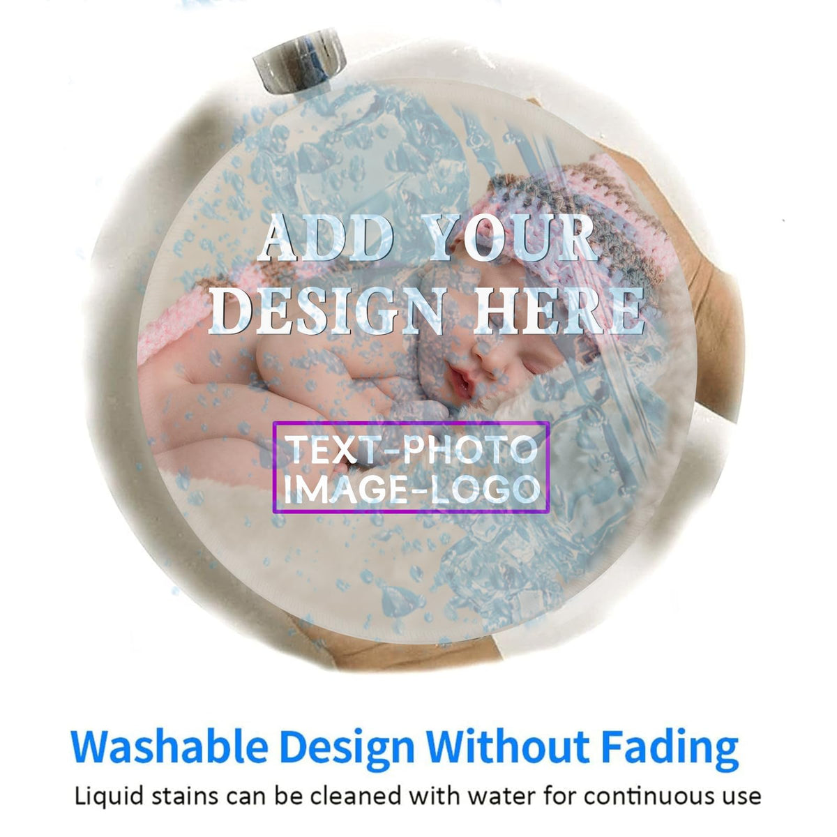Custom Mouse Pad with Wrist Support，Ergonomic Personalized Mousepad,Add Personalized Photo & Text
