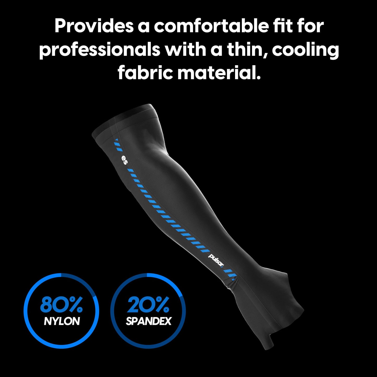 Pulsar Gaming Gears Finger Long Gaming Arm Sleeve, X-Large, Black