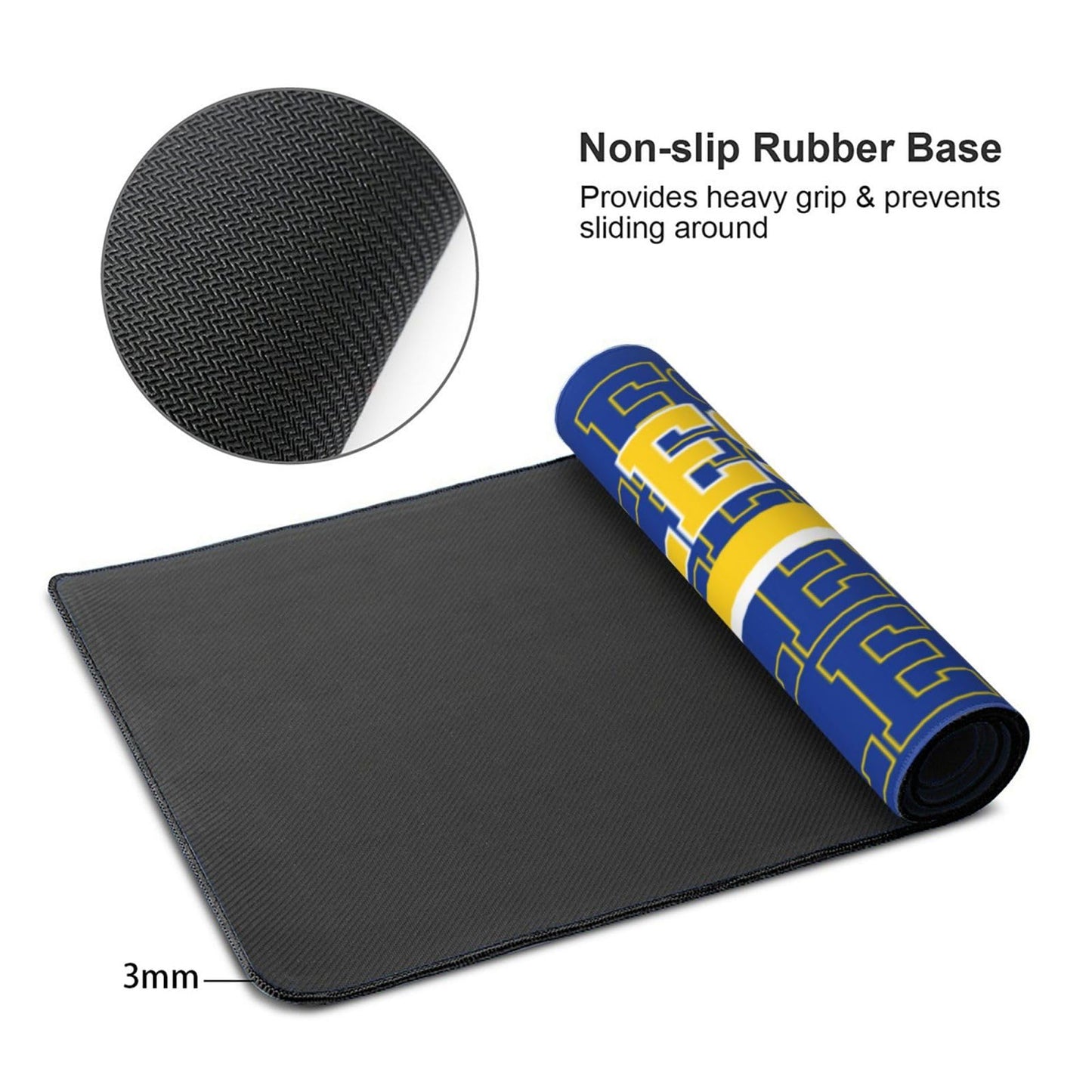 ANTKING Los Angeles R Mouse Pad Custom Name and Number Desk Pad for Men Women Youth Gifts