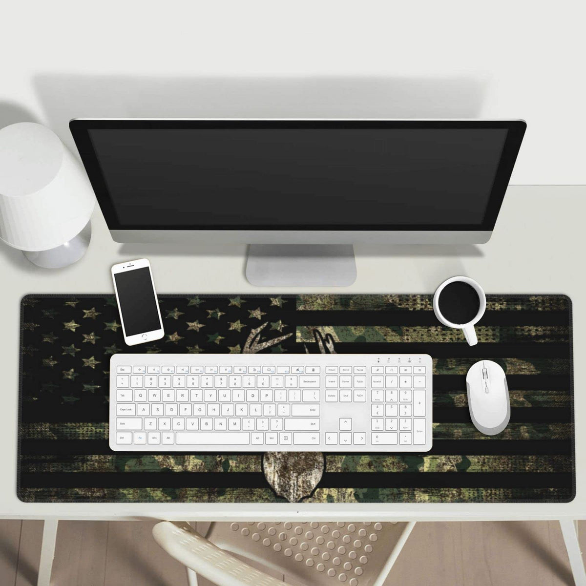 Sigouyinei Extra Large Desk Pad 31.5x12in Office Gaming Non-Slip Mouse Pad