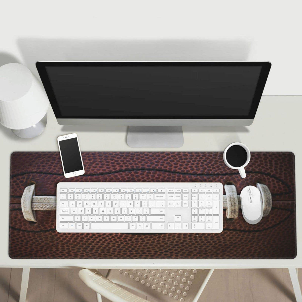 Sigouyinei Extra Large Desk Pad 31.5x12in Office Gaming Non-Slip Mouse Pad