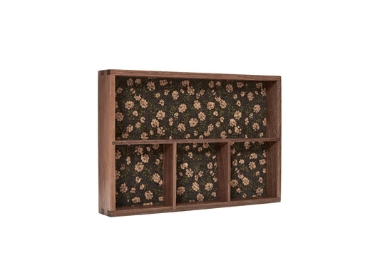pandapark Wood Organizer Tray,Black Walnut,Desk & Drawer Storage Box (Walnut Dream)
