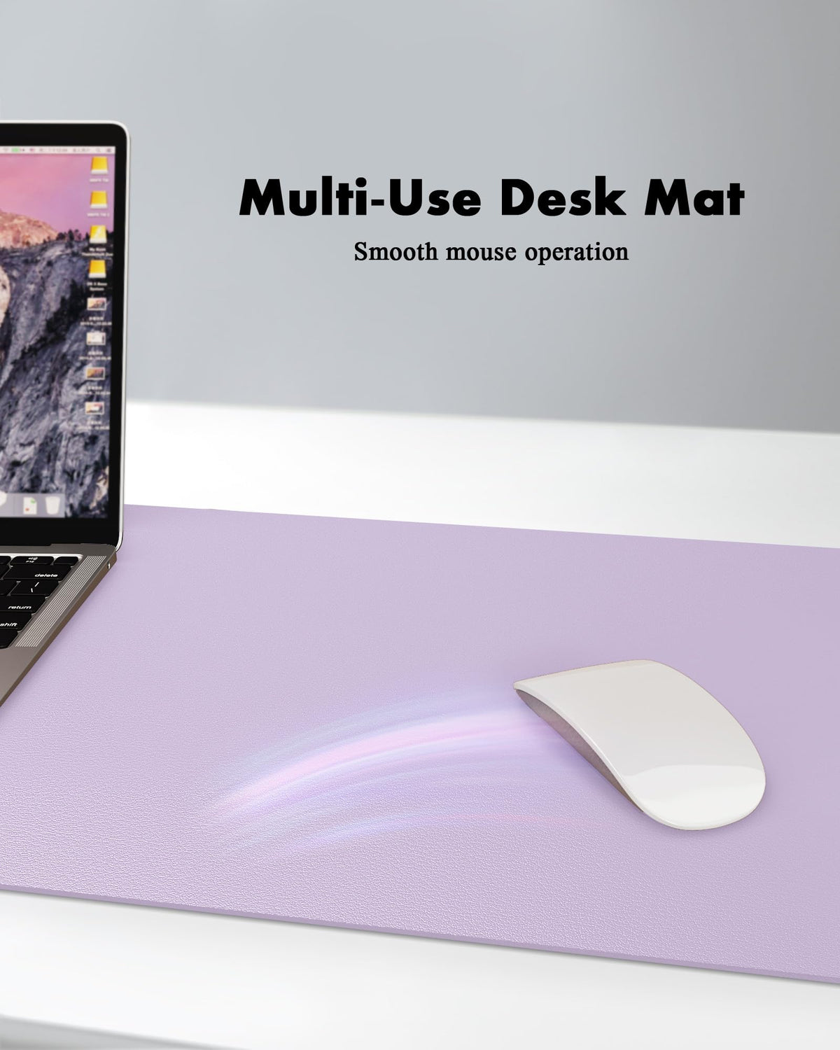 YSAGi Double-Sided Desk Pad, 35.4"x17"Leather Desk Mat, Eco Cork Desk Pad Protector,Large Mouse