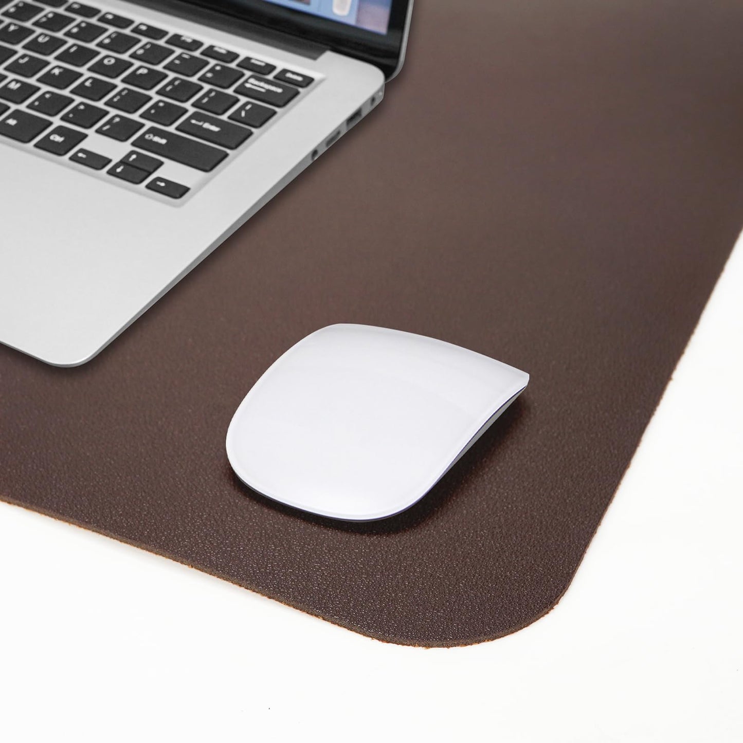 AFIING Cork Desk Mat 47" x 23.6", Dual-Sided Natural Cork & PU Leather Desk Pad, Non-Slip