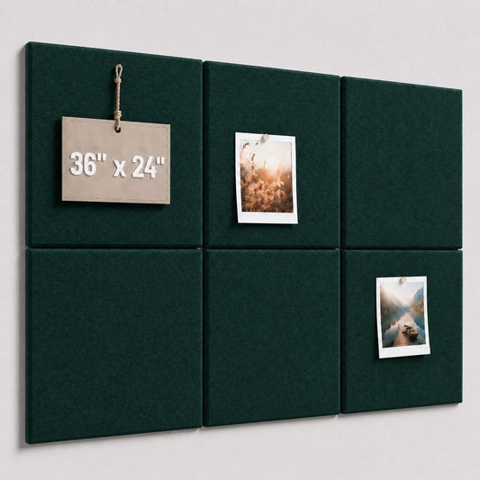 Baysola Felt Bulletin Board Tiles, Large Cork Board Alternative,24 x 36 in