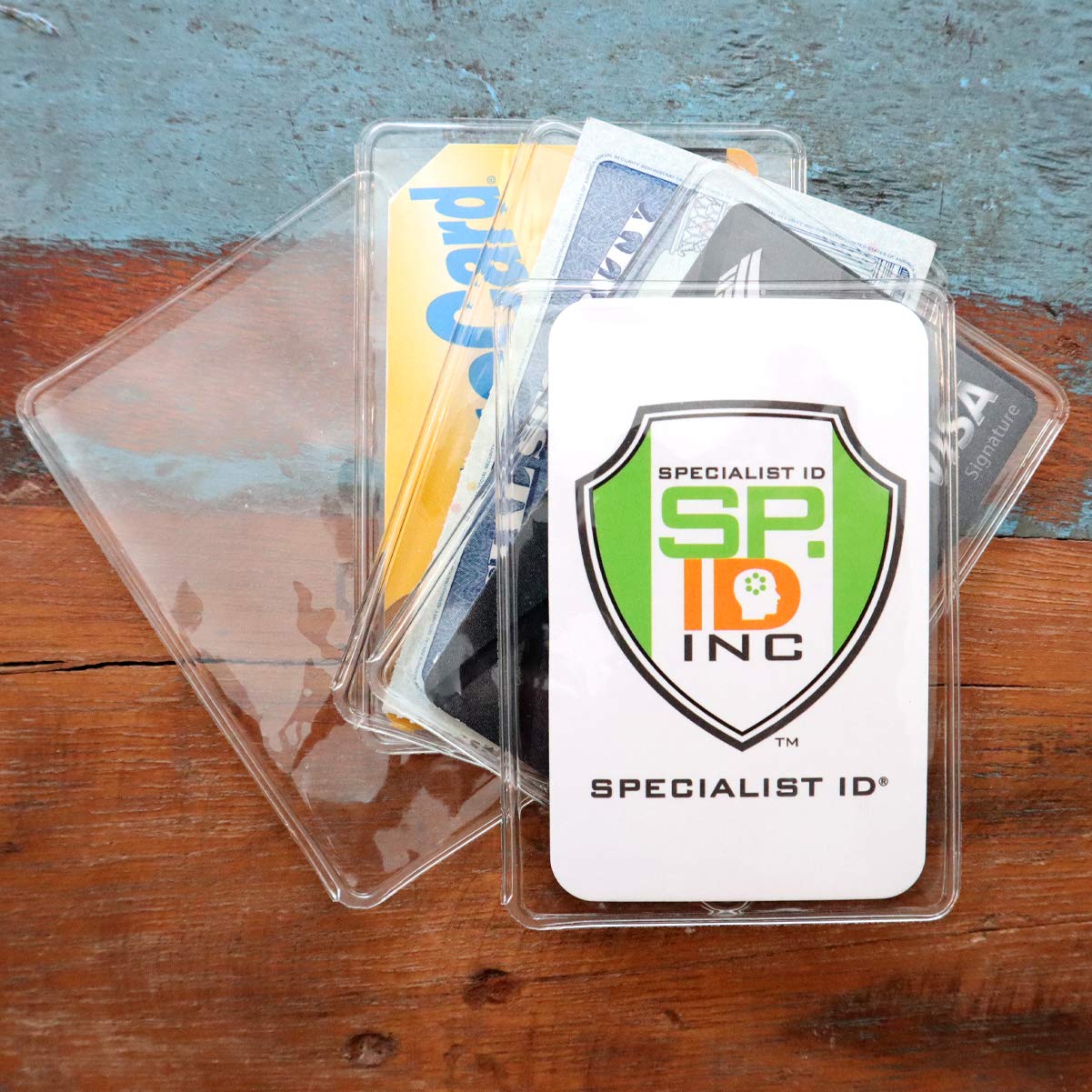 Bulk 25 Pack - Premium Medicare Card Protector Sleeves - Durable 2 ⅜ X 3 ⅜ Business Card Holders