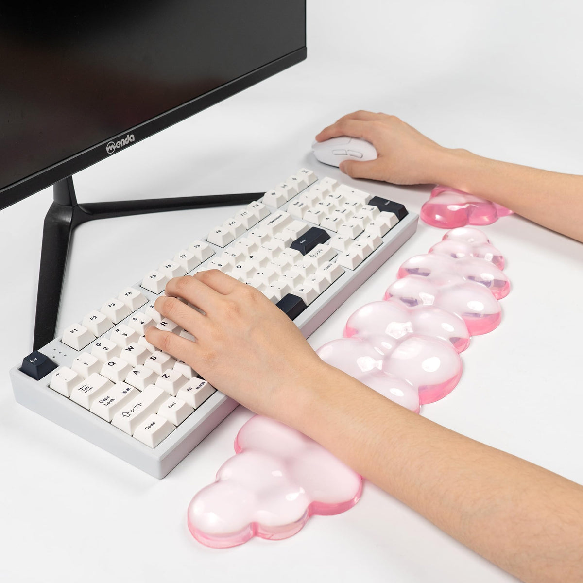 Gel Keyboard and Mouse Wrist Rest, Cloud Wrist Pad for Computer Keyboard