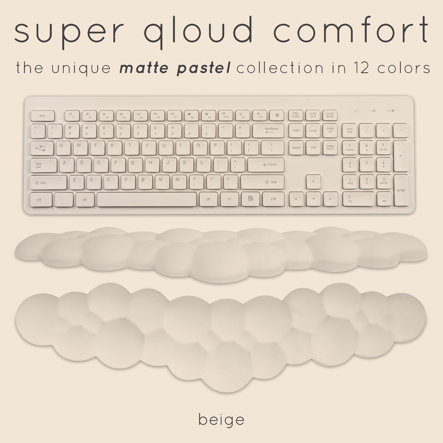 Cloud Keyboard Wrist Rest – Create-ables Qloud Cloud Wrist Rest for Computer Keyboard and Mouse
