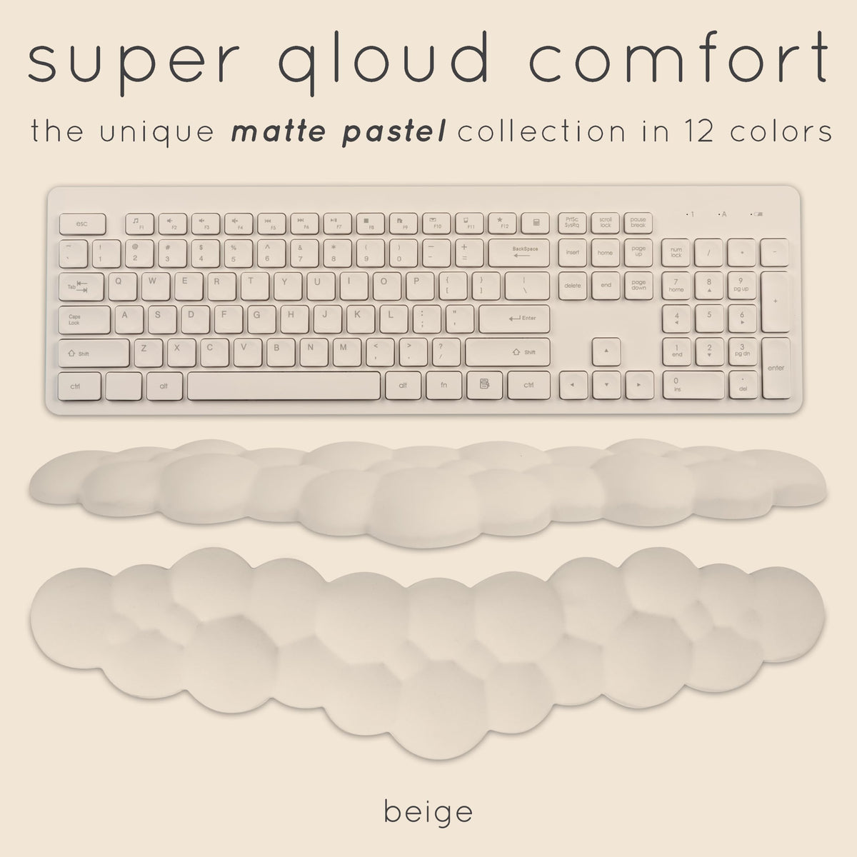 Cloud Keyboard Wrist Rest – Create-ables Qloud Cloud Wrist Rest for Computer Keyboard and Mouse