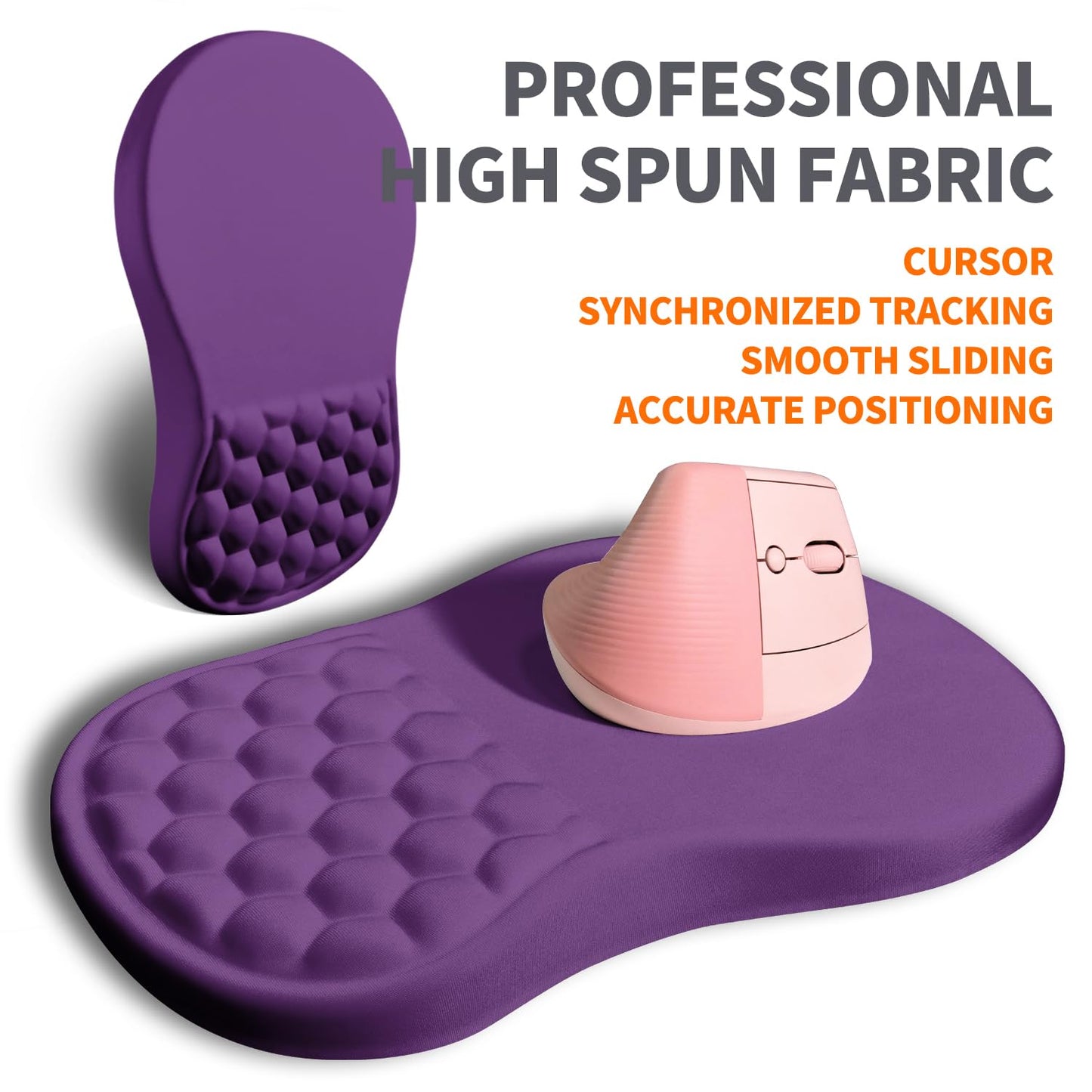 Armanza Ergonomic Joint Wrist Support Mouse Pad with Memory Foam Cushion Massage Bump, Carpal
