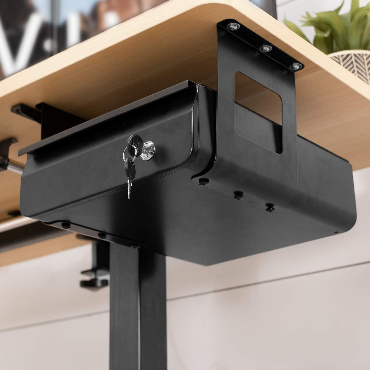 VIVO Black 12 x 14 inch Under Desk Drawer, DESK-AC03L-B