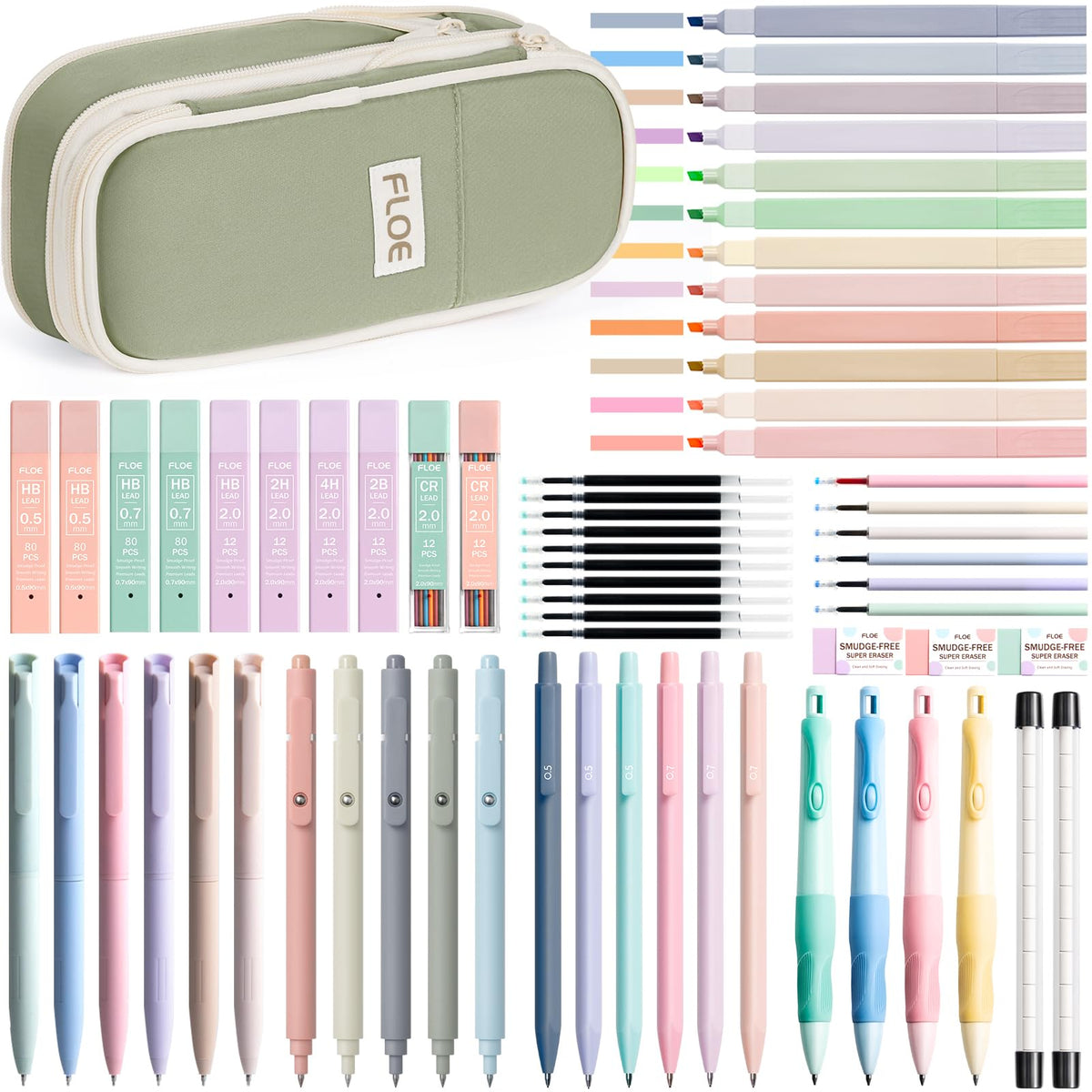 65PCS Aesthetic School Supplies Back to School Supplies Cute Stationary Set