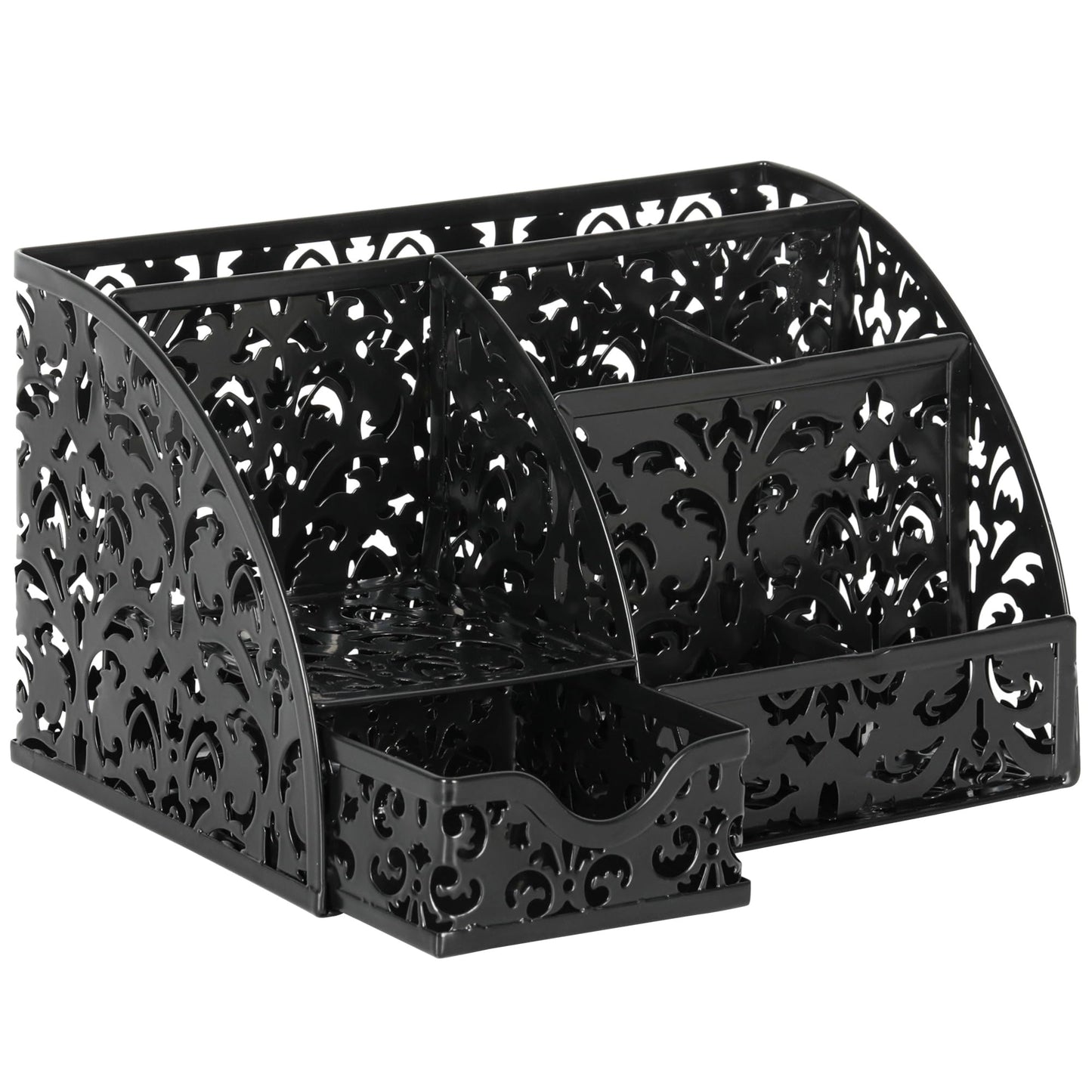 EasyPAG Desk Organizer and Pen Holder for Desk, Mesh Office Supplies Storage Caddy with Drawer for