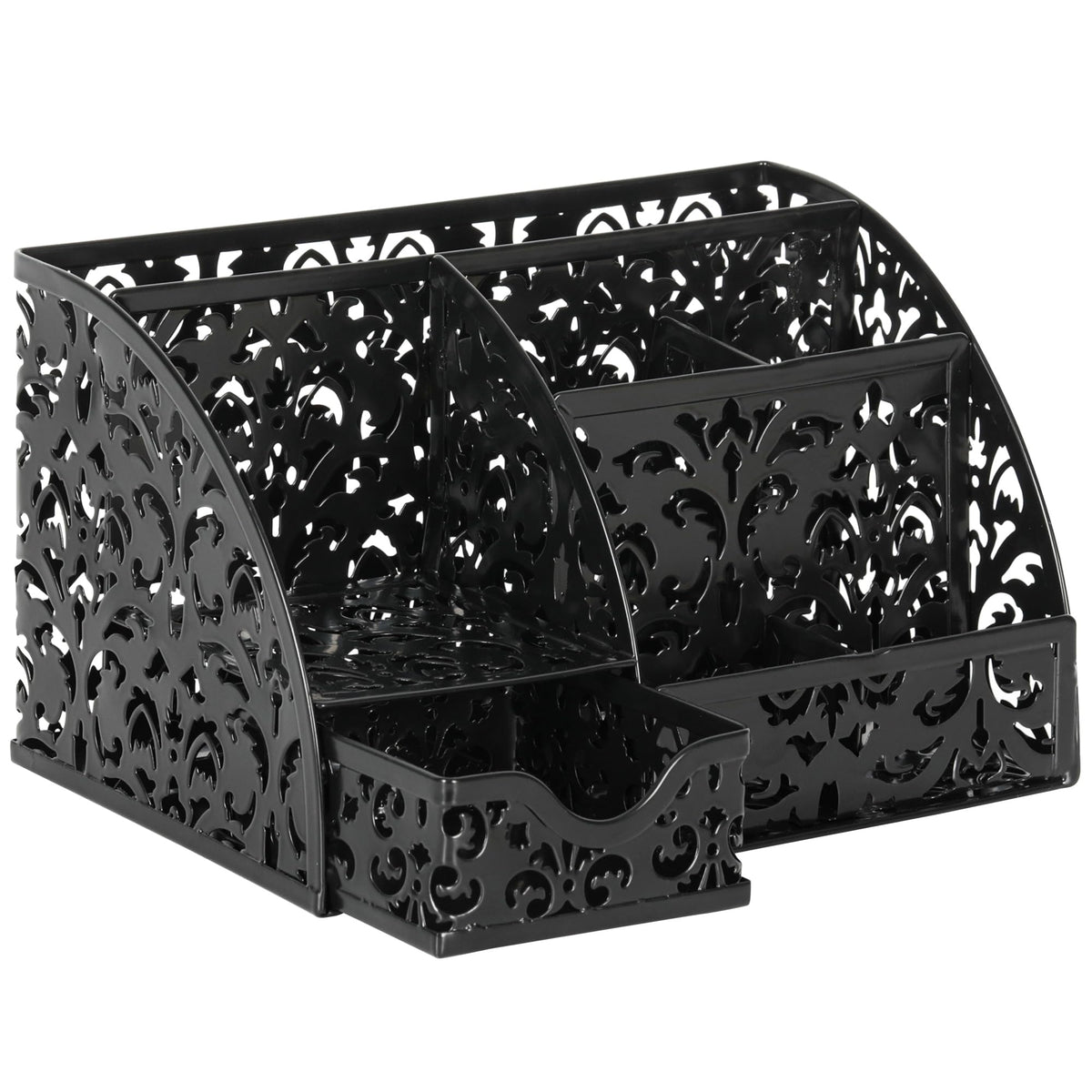 EasyPAG Desk Organizer and Pen Holder for Desk, Mesh Office Supplies Storage Caddy with Drawer for