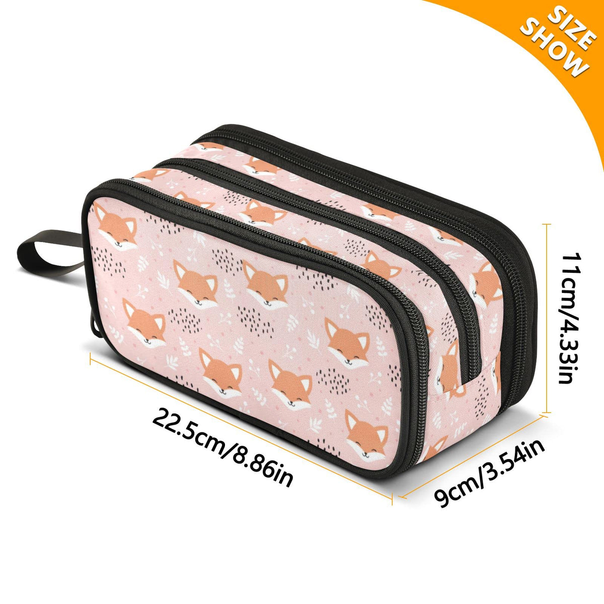 XUWU Fox Large Capacity Pencil Case Pencil Pouch Pen Box